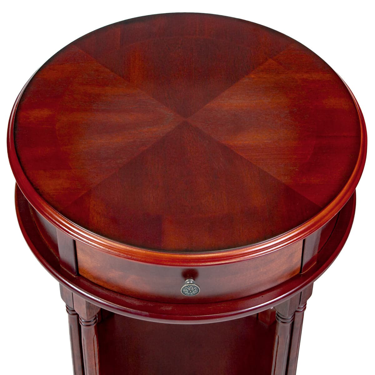 Round Accent Table HR23 Cherry Finish — product photograph