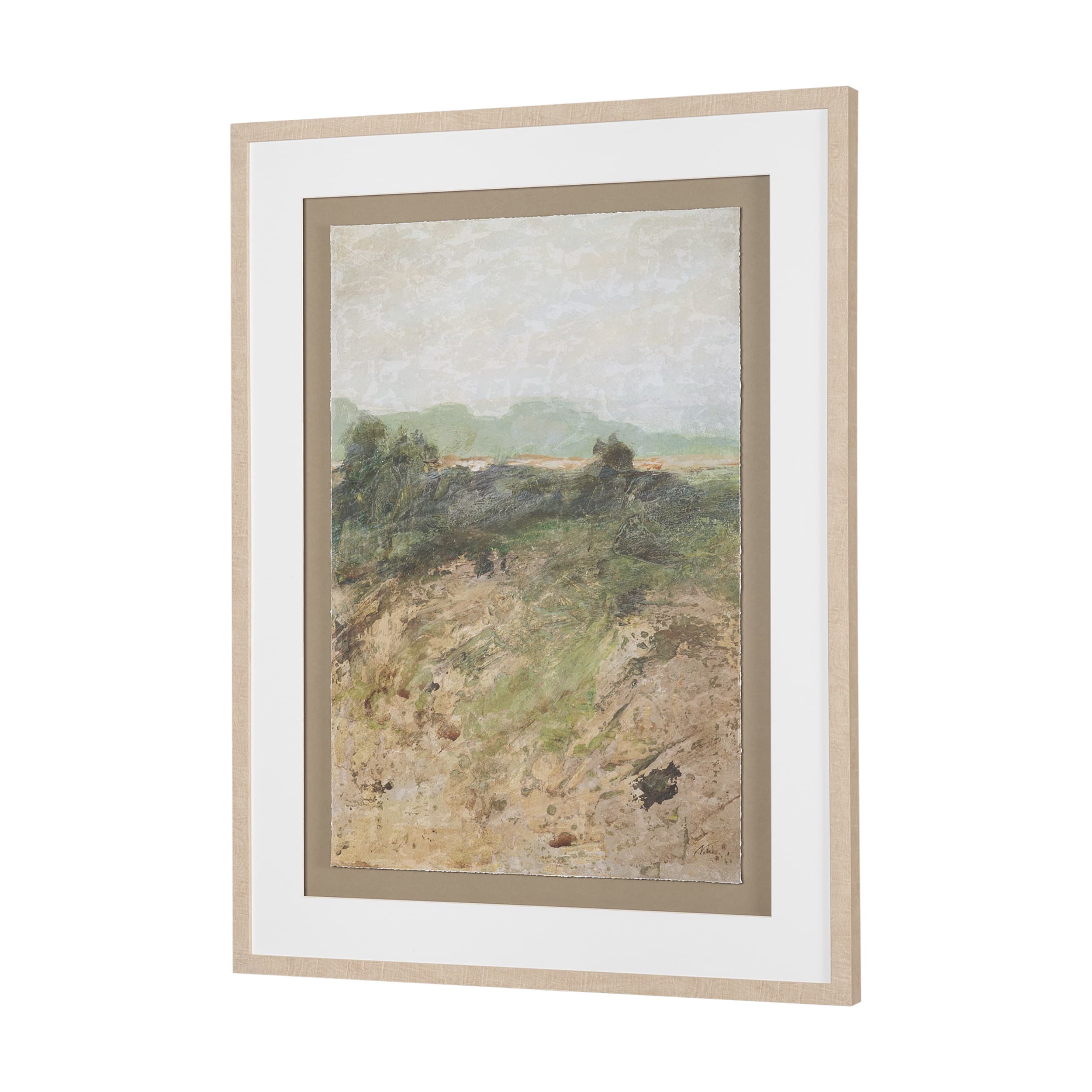 Amber Horizon IV by Mercana Studio Textured Framed Artwork Matted under Glass — product photograph