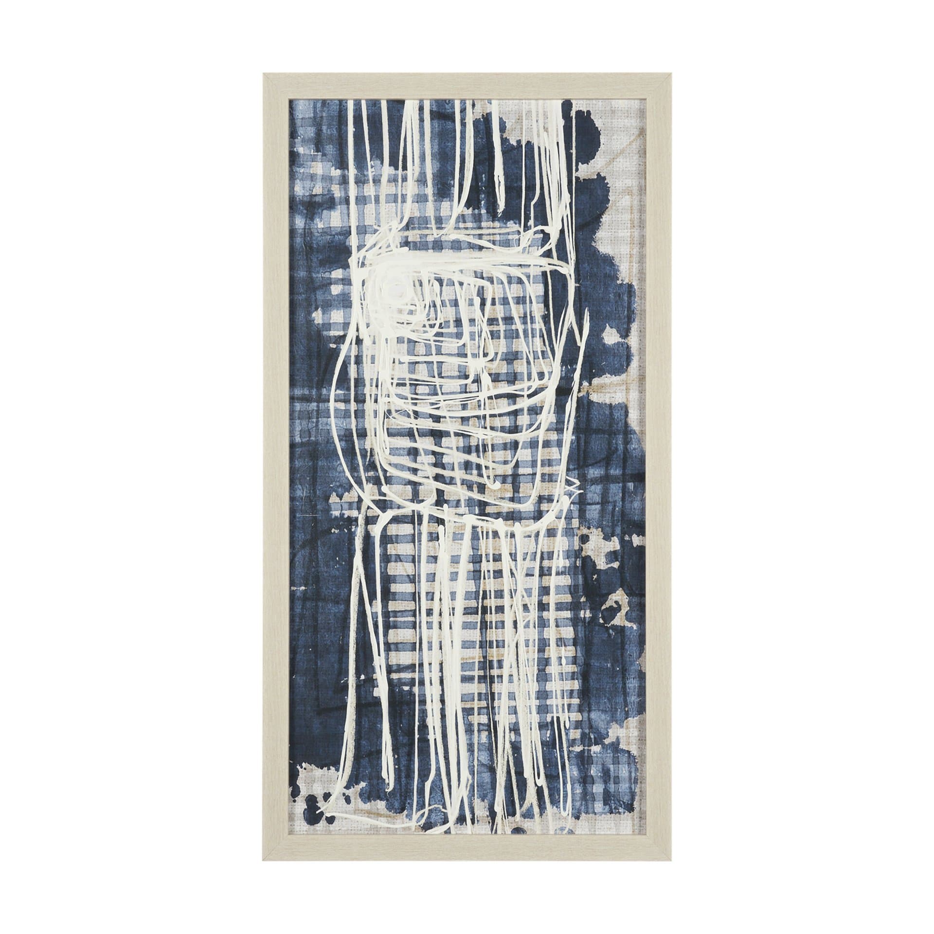 Intuition I by Mercana Studio Hand-Embellished Textured Framed Canvas Artwork — product photograph