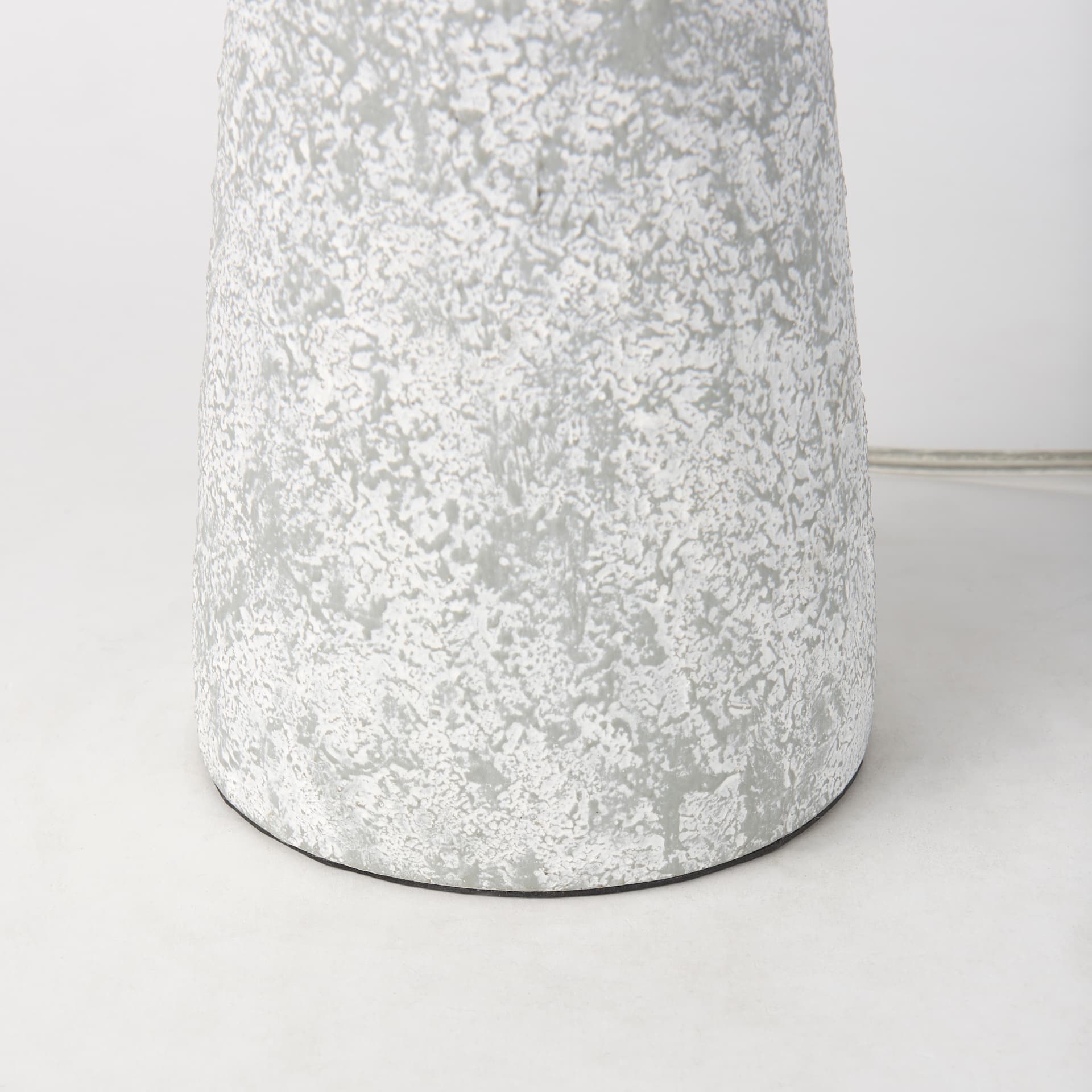 Julia 16.0L x 16.0W x 27.0H Gray Antique Painted Cement Table Lamp — product photograph