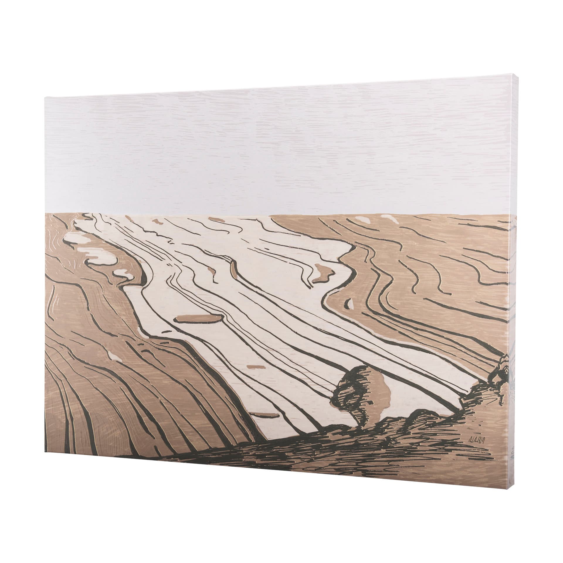 Farmland Fall by Mercana Studio a Hand Embellished Textured Canvas — product photograph
