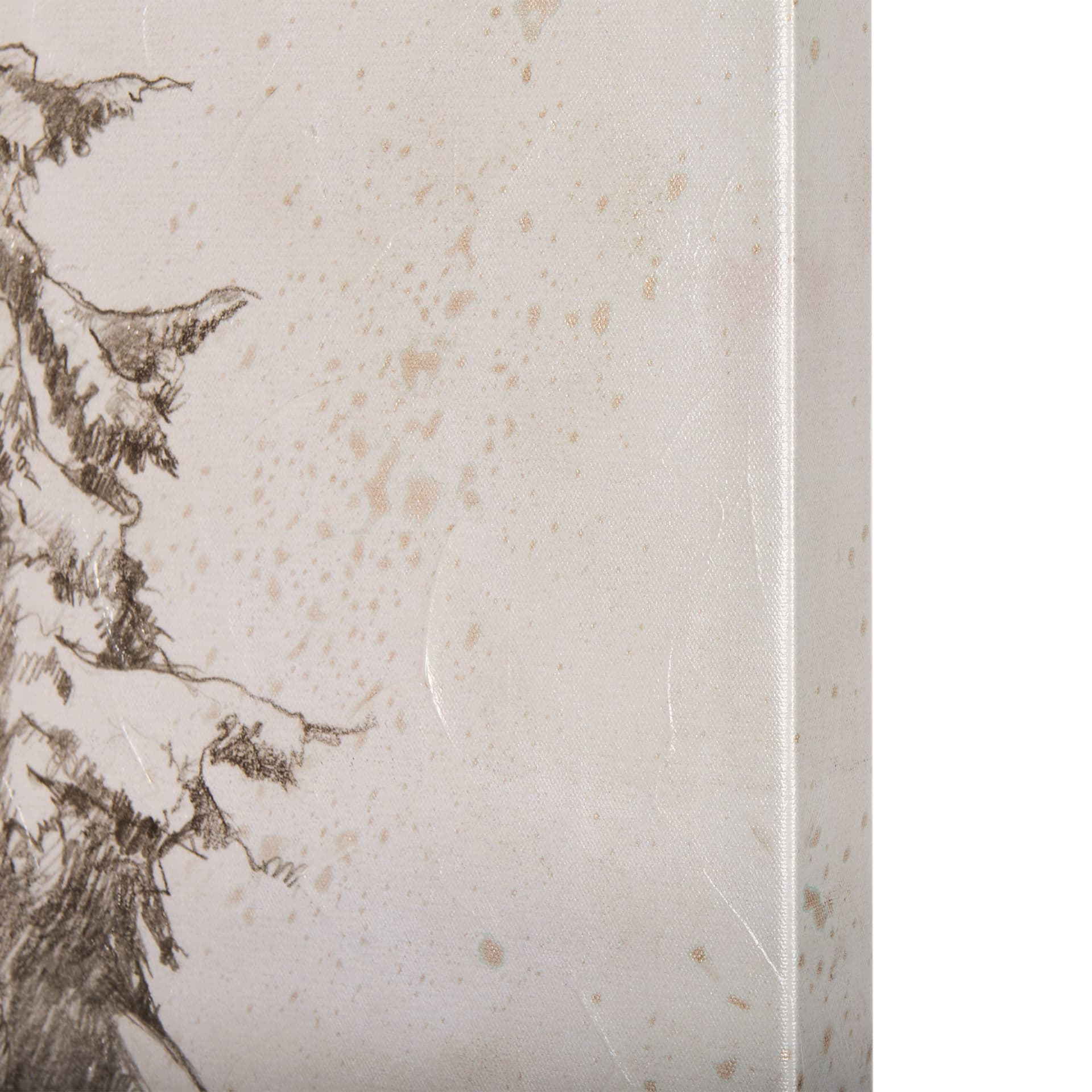 Westcoast Tree Drawing II by Mercana Studio a Hand Embellished Textured Canvas — product photograph