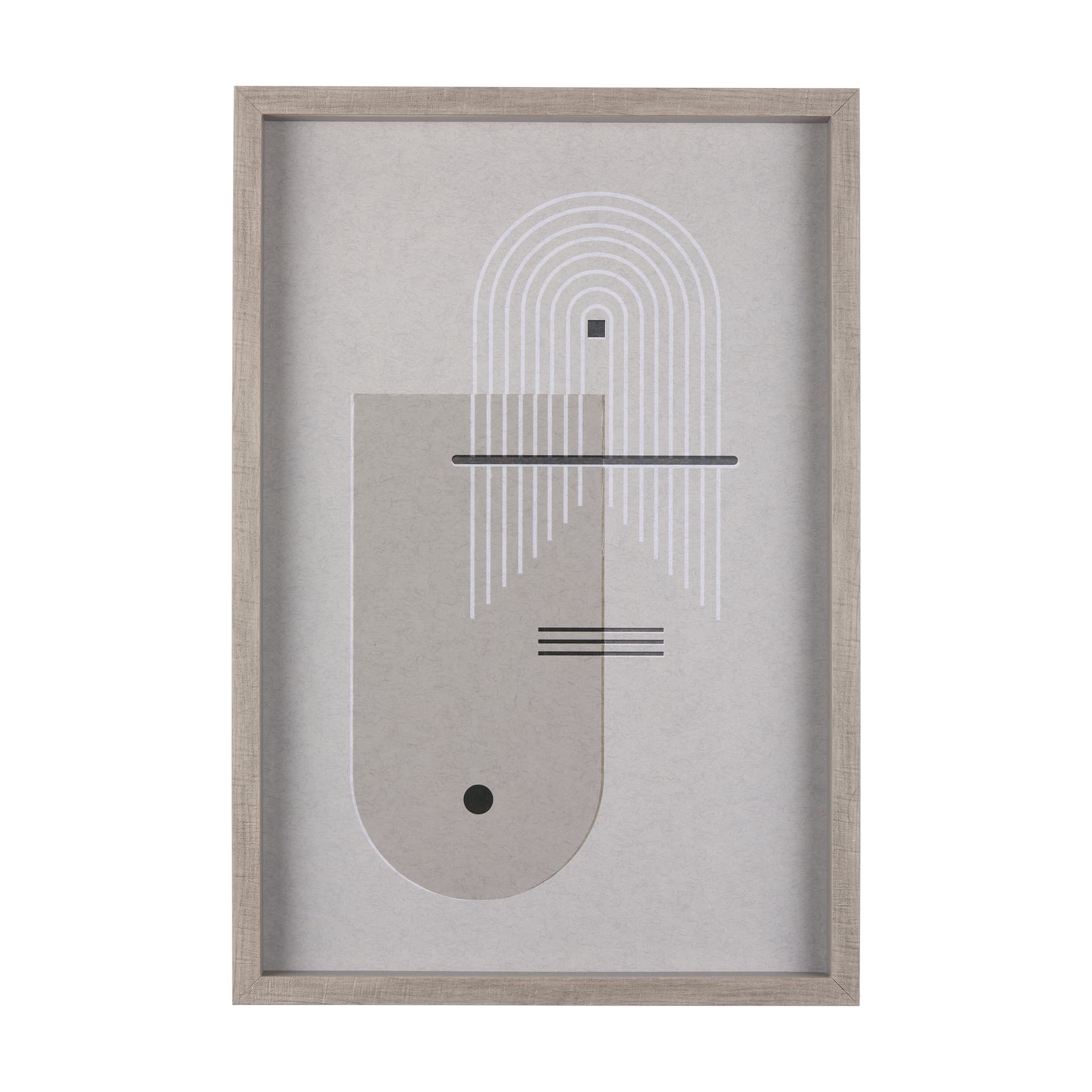 Balance I by Mercana Studio a Hand Embellished Textured Framed Art Print Matted under Glass — product photograph
