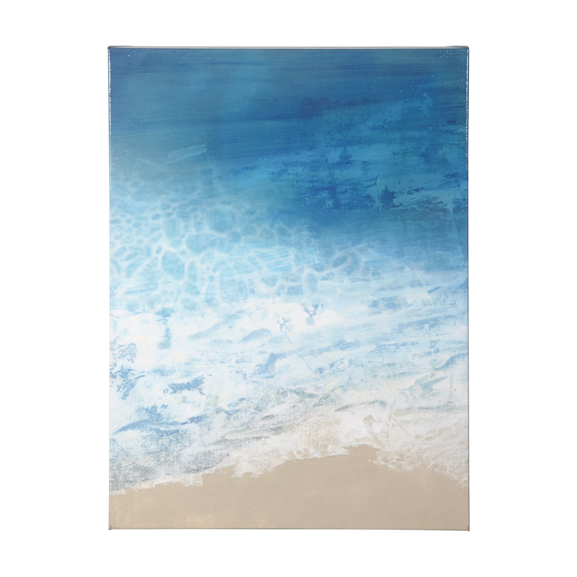 Ebb & Flow I by Victoria Borges a Hand Embellished Textured Canvas — product photograph