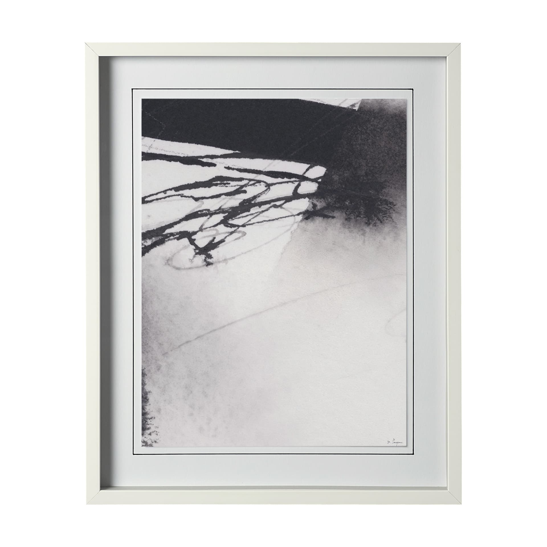 Directions IV by Mercana Studio a Hand Embellished Textured Framed Art Print Matted under Glass — product photograph