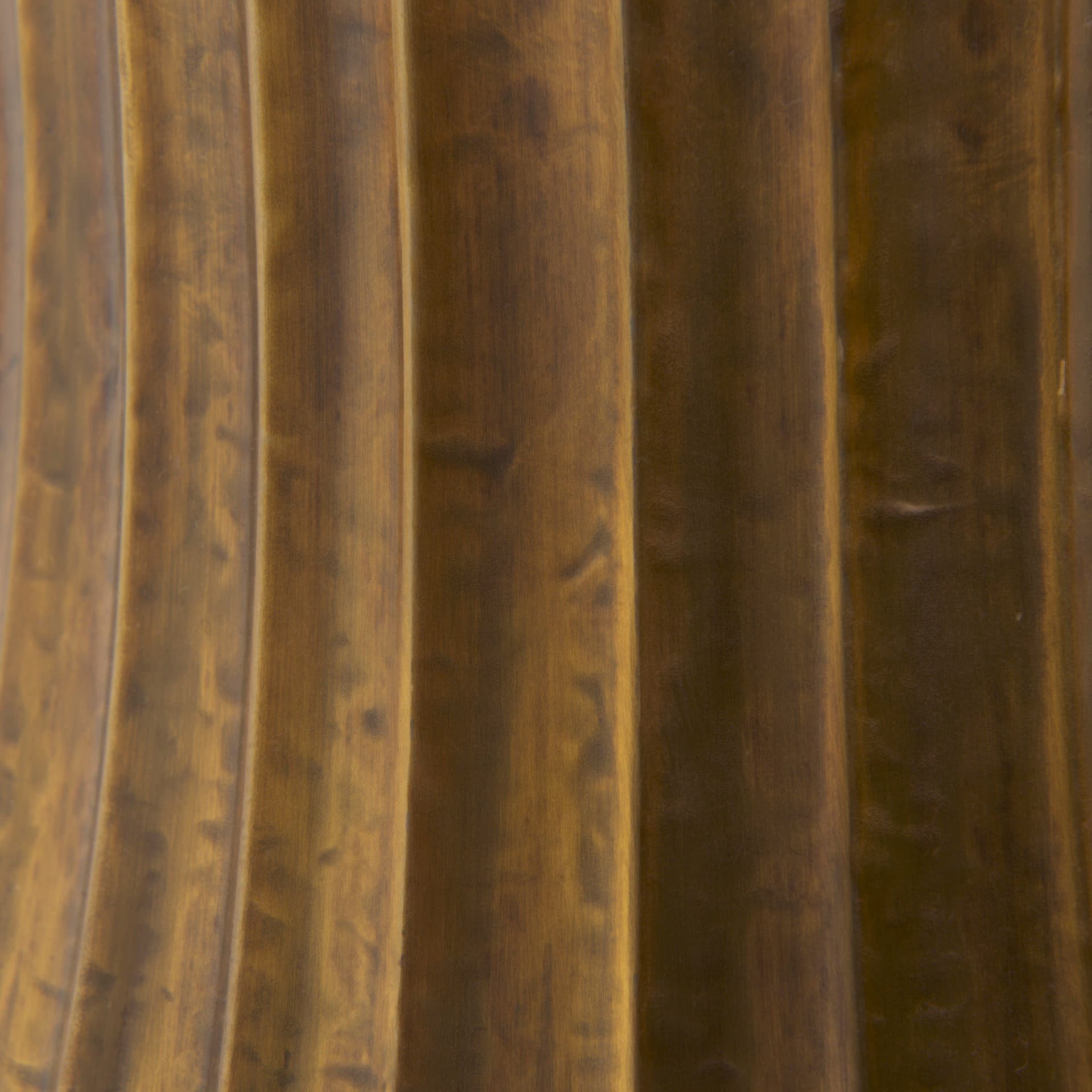 Letitia 10.5L x 5.5W x 11.0H Gold Hammered Metal Fan Wall Sconce — product photograph