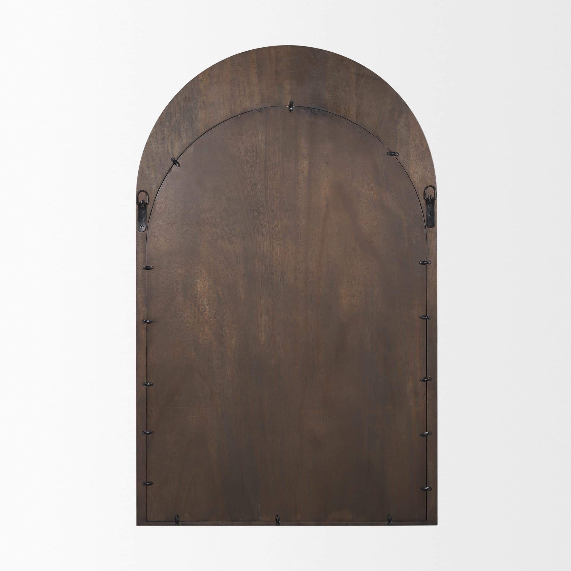 Celeste Dark Brown Medium Arched Mirror — product photograph