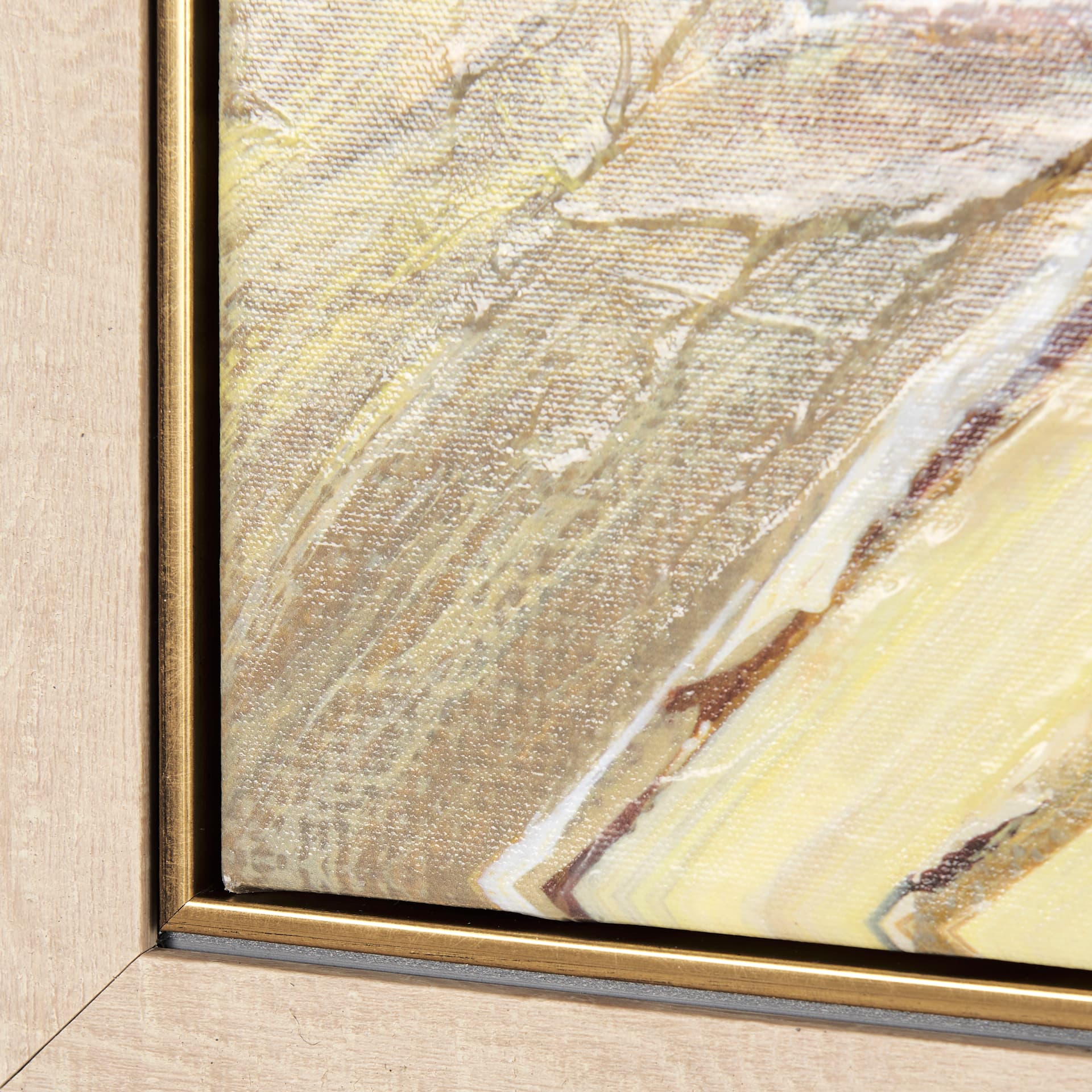 Farmland view I by Mercana Studio a Hand Embellished Textured Framed Canvas — product photograph