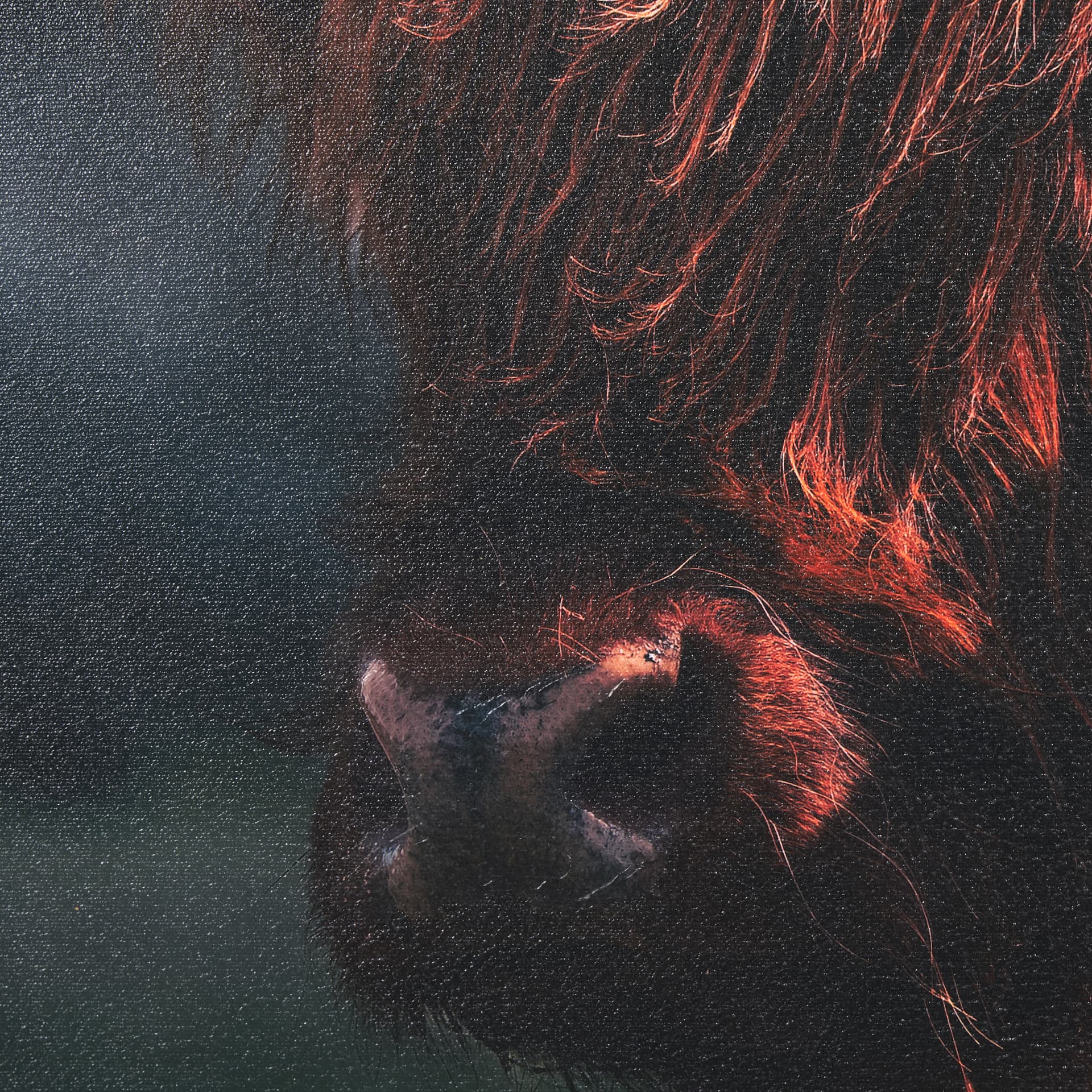 Fozzie by Chad Mackay a Hand Embellished Textured Framed Photo Art Print — product photograph