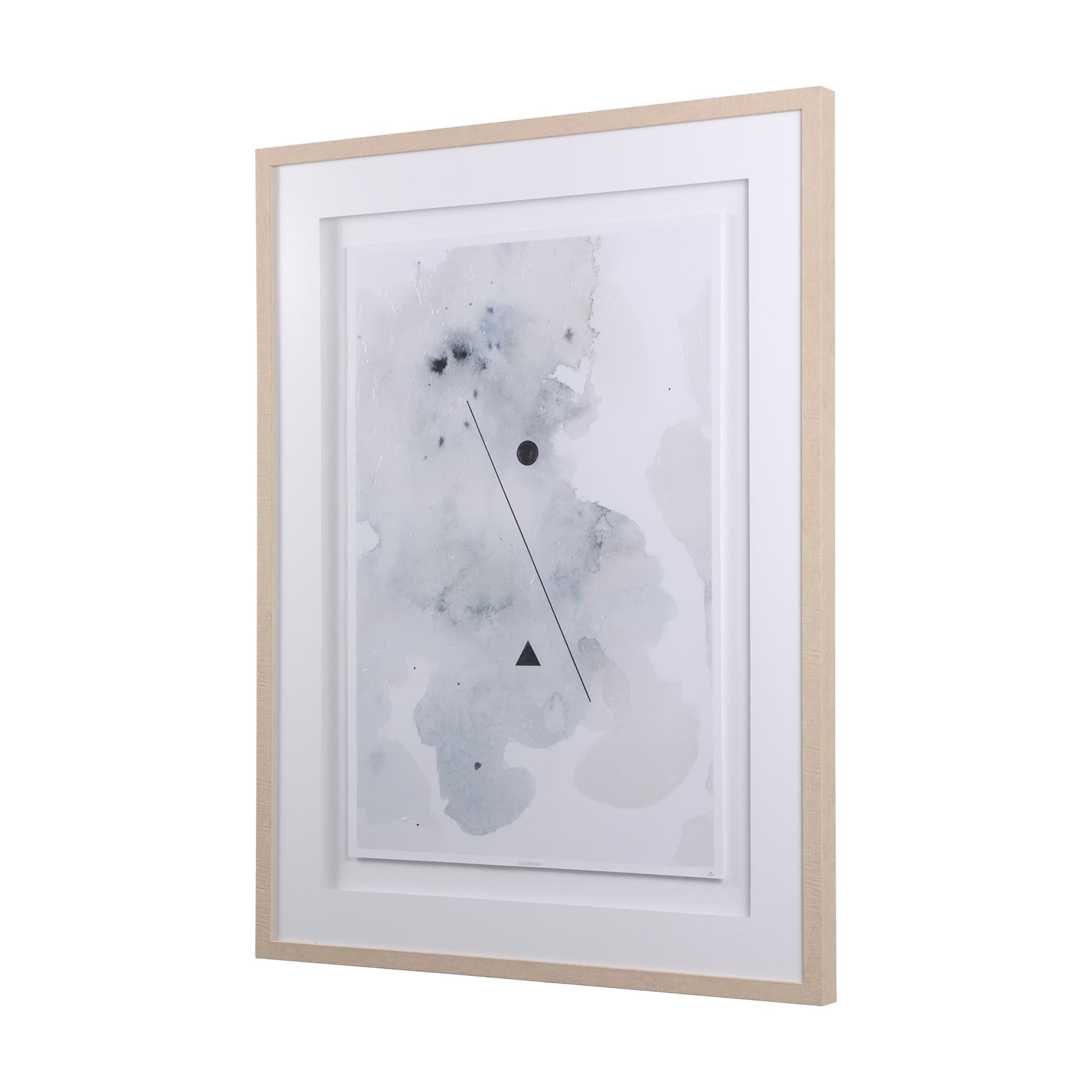 Equilibrium I by Mercana Studio a Hand Embellished Textured Framed Art Print Matted under Glass — product photograph