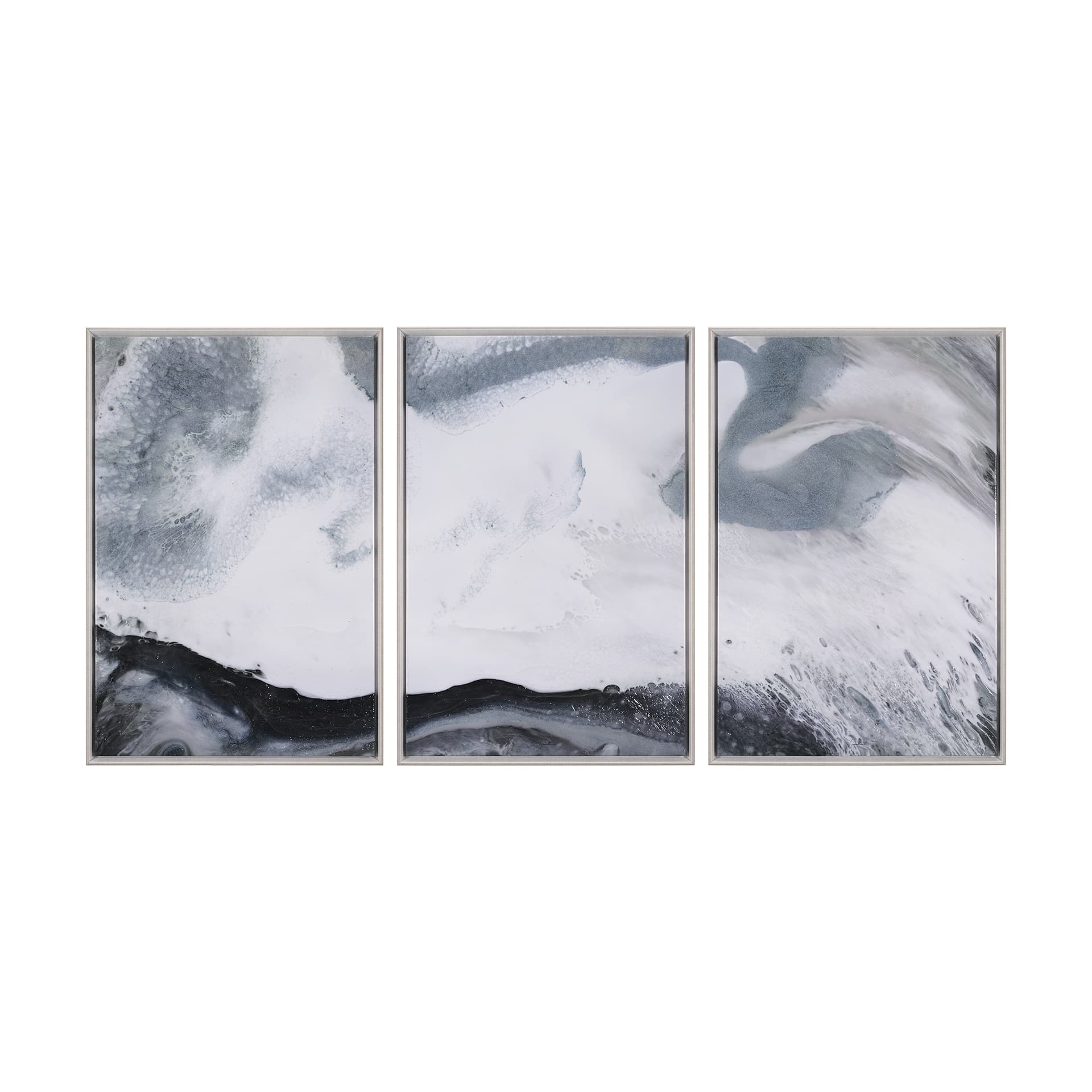 Are One I (Set 3) by Gabrielle Crawford a Hand Embellished Textured Framed Canvas — product photograph