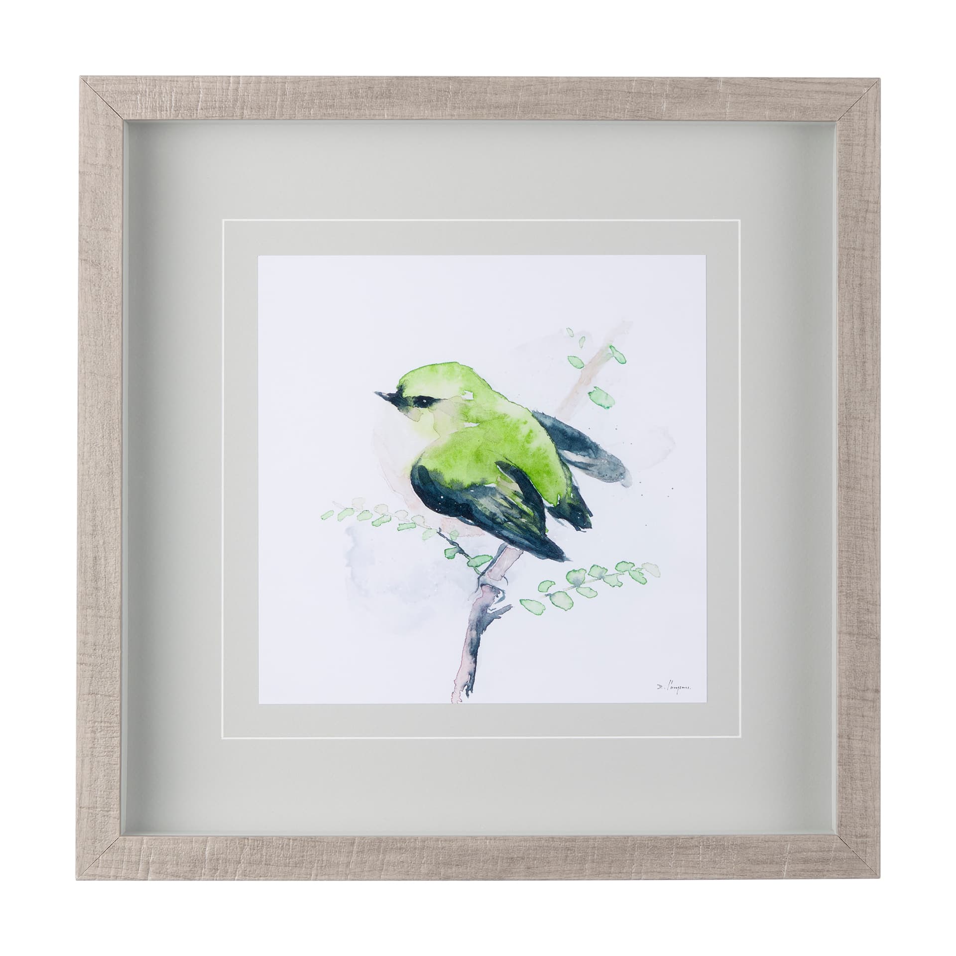 Rifleman III by Mercana Studio a Hand Embellished Textured Framed Art Print Matted under Glass — product photograph
