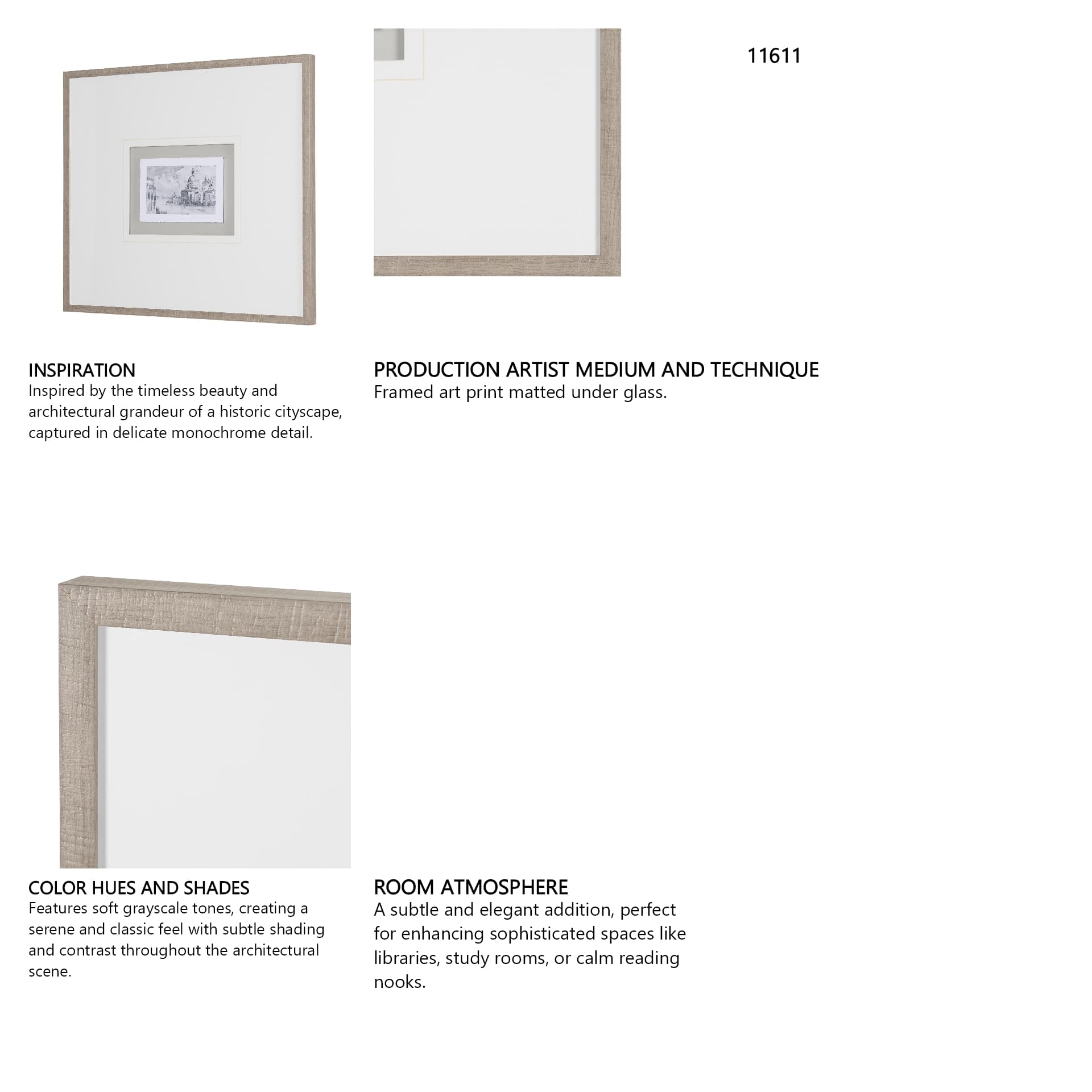Water Side II by PanPan a Framed Art Print Matted under Glass — in a styled room