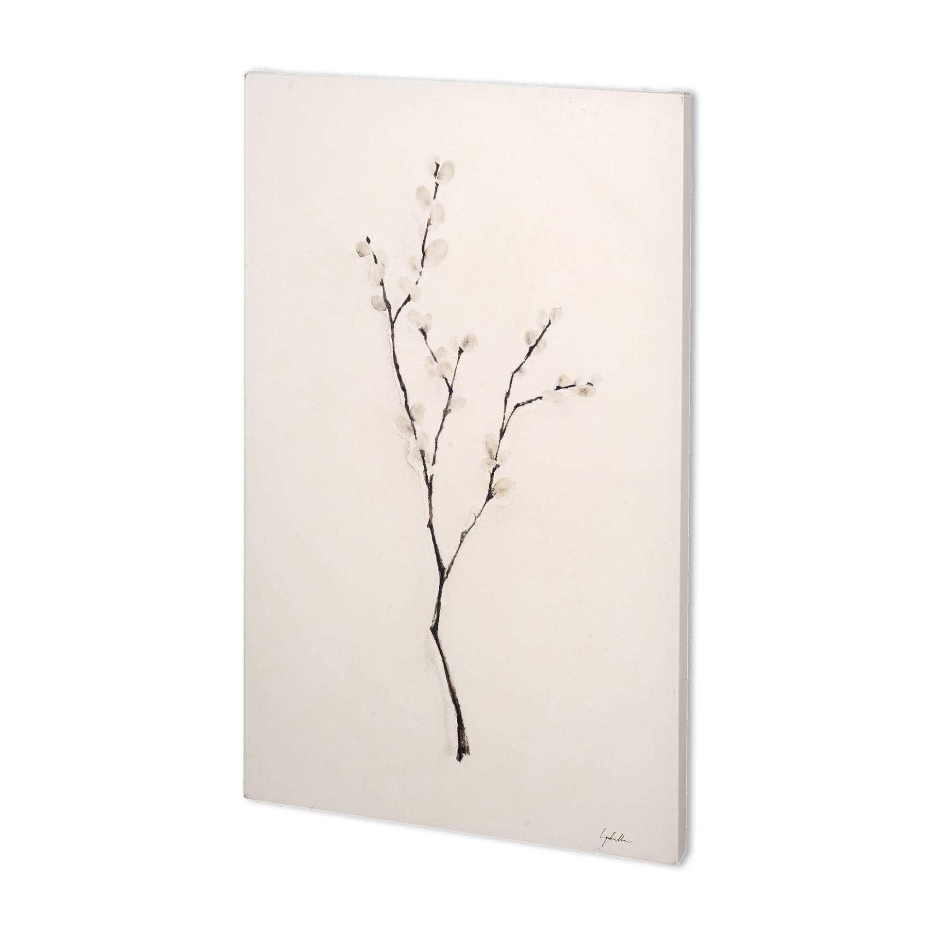 Snow Greetings I by Mercana Studio a Hand Embellished Textured Canvas — product photograph