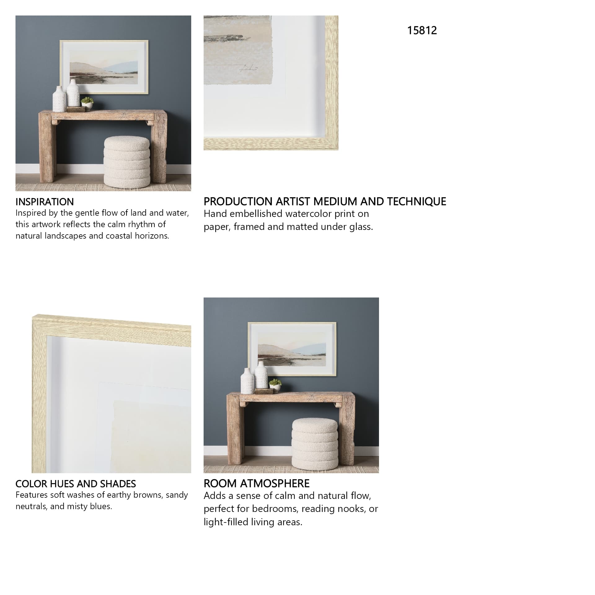 Movement II by Mercana Studio a Framed Art Print Matted under Glass — in a styled room