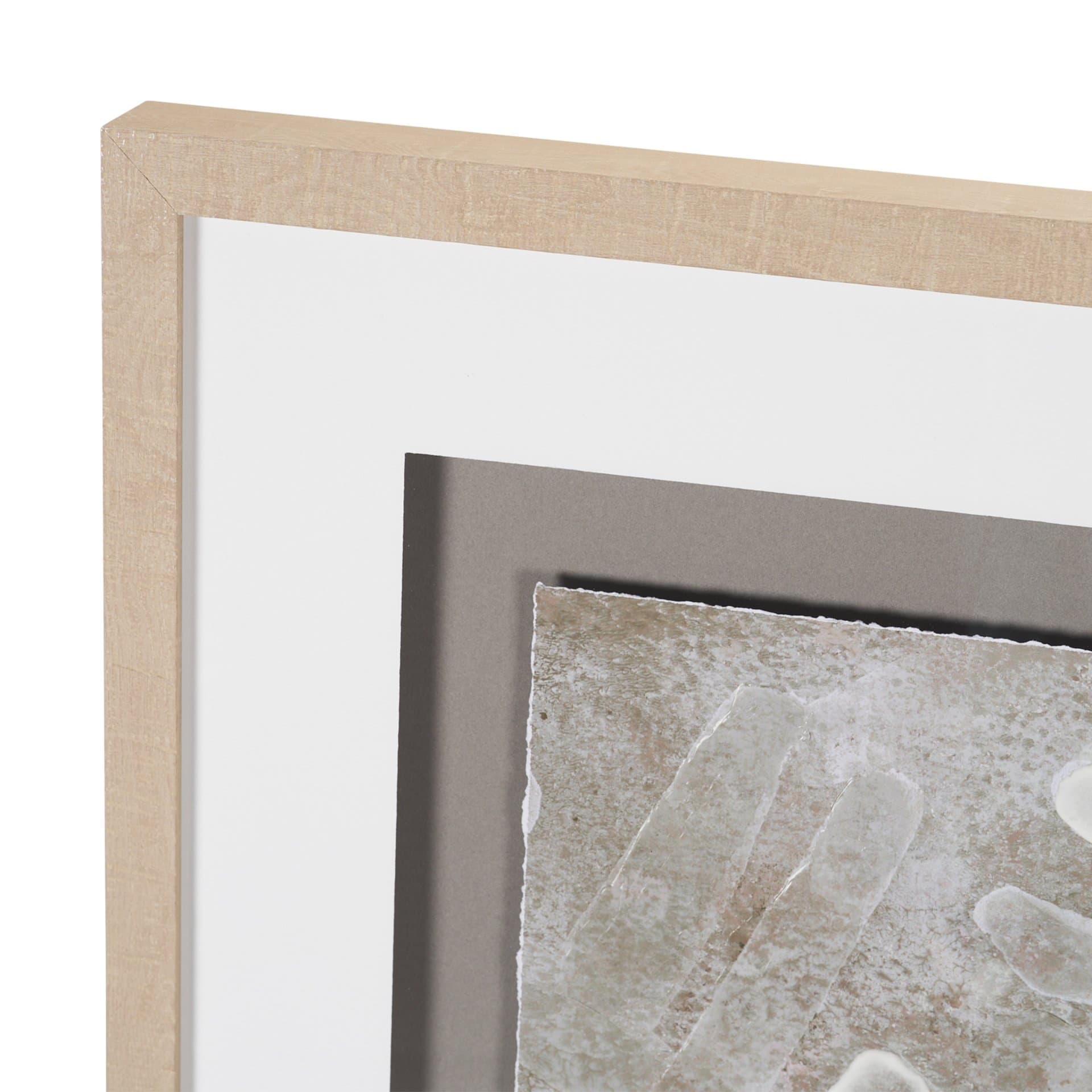 Soft Geometry II by Mercana Studio Hand-Embellished Textured Framed Artwork Matted under Glass — product photograph