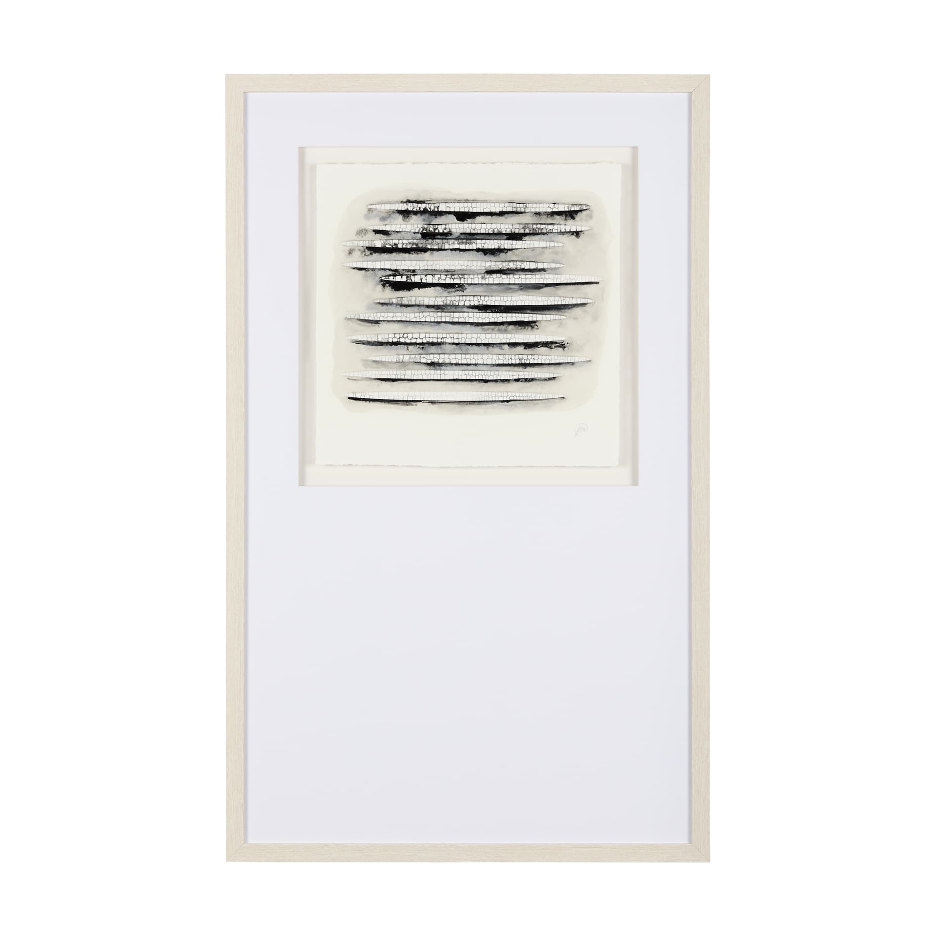 Calm River Flowing I by Studio M a handmade Original Framed Artwork under Glass — product photograph