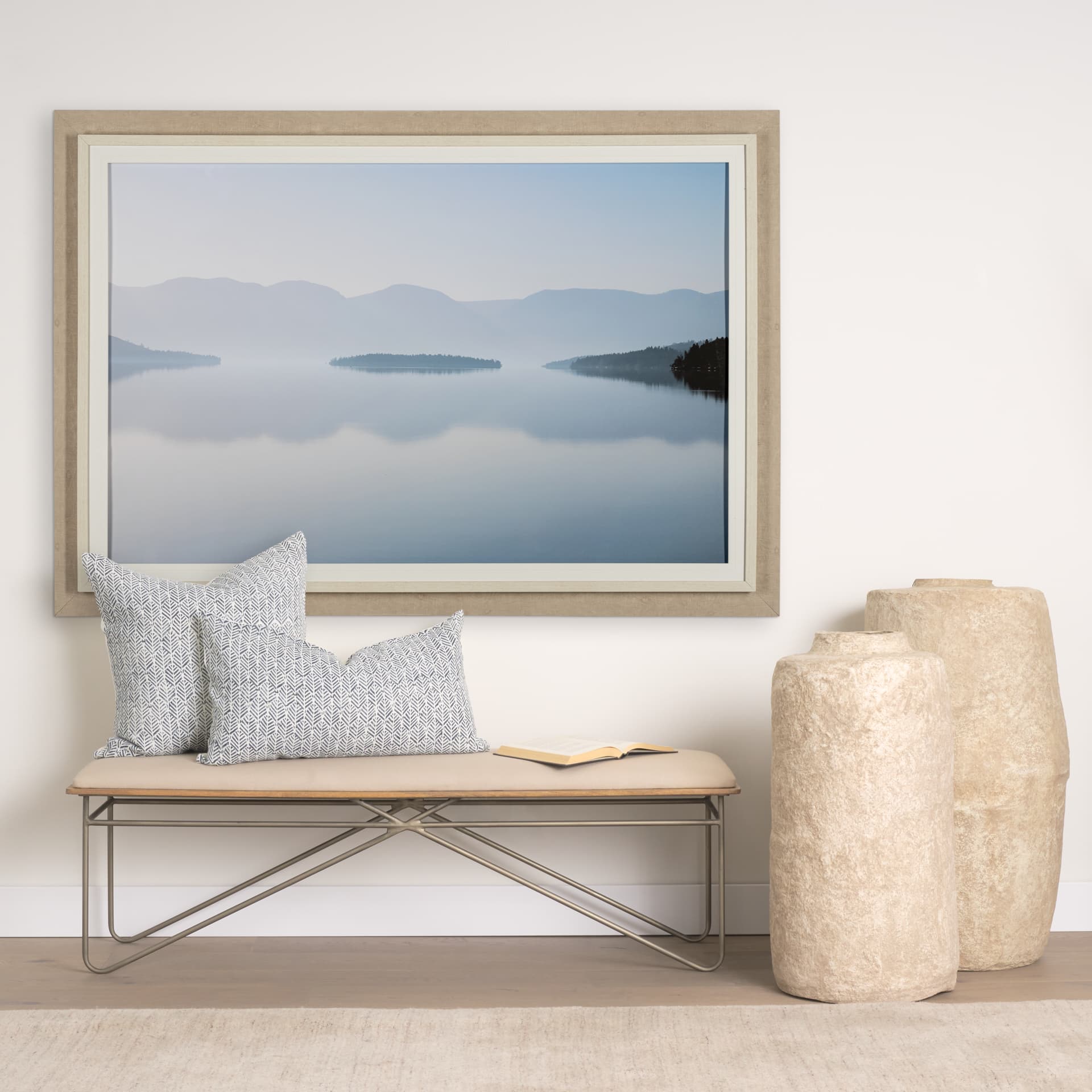 Dream Reflections by Andrew Geiger a Framed Photo Art Print Matted under Glass — in a styled room