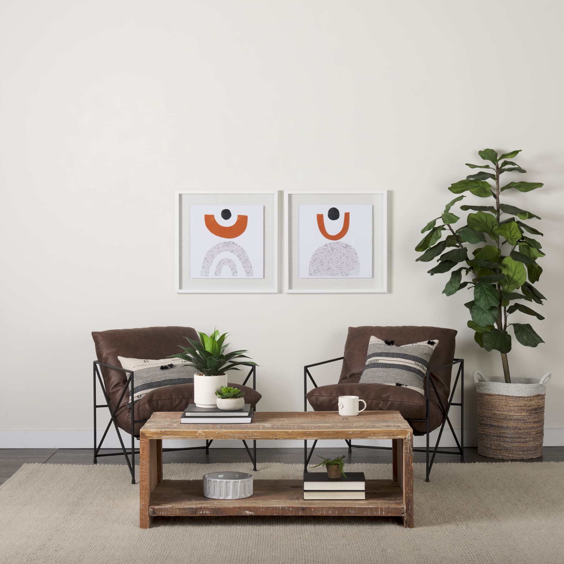 Tota II by Victoria Borges a Hand Embellished Textured Framed Art Print Matted under Glass — in a styled room