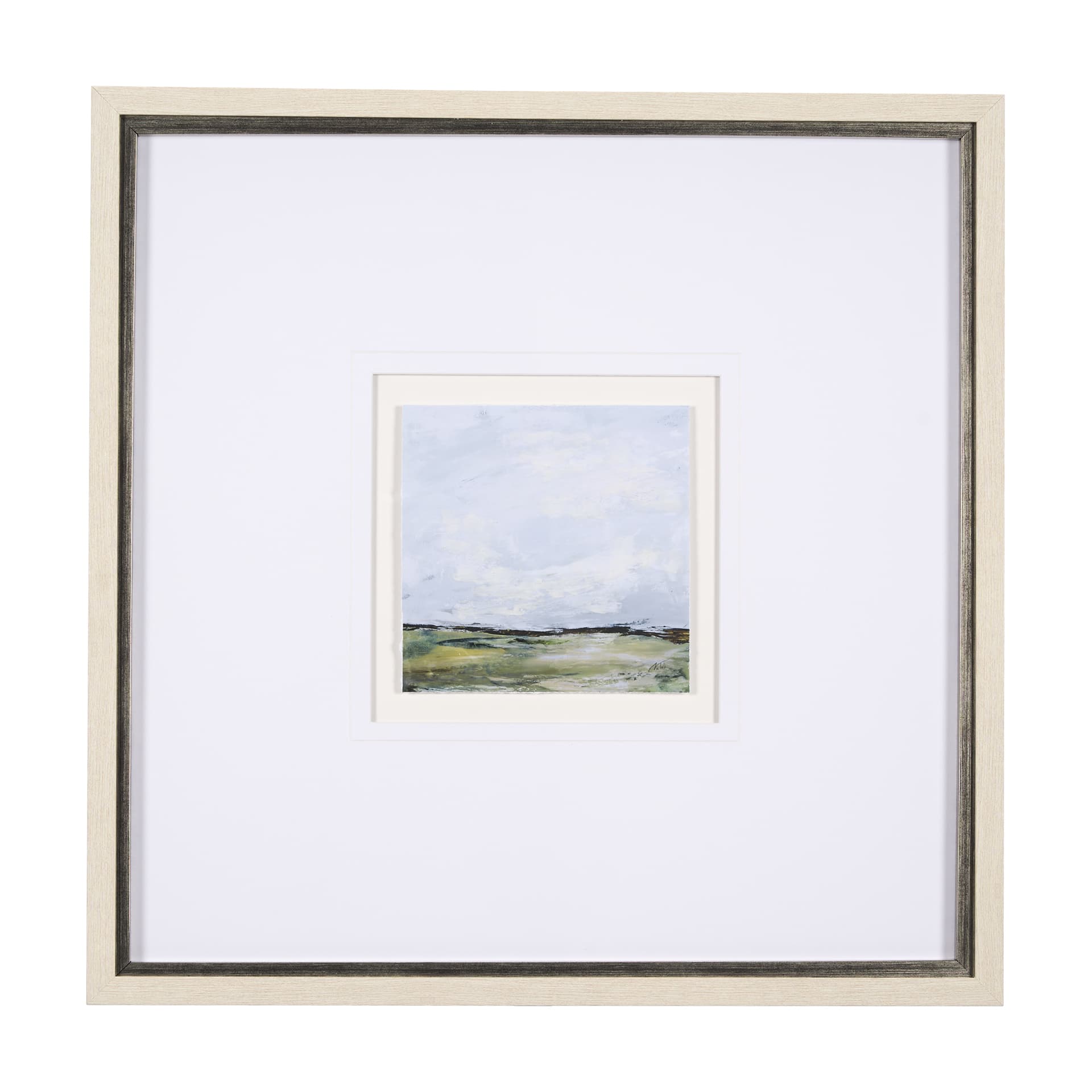 Springs Coming II by Mercana Studio a Hand Embellished Textured Framed Art Print Matted under Glass — product photograph