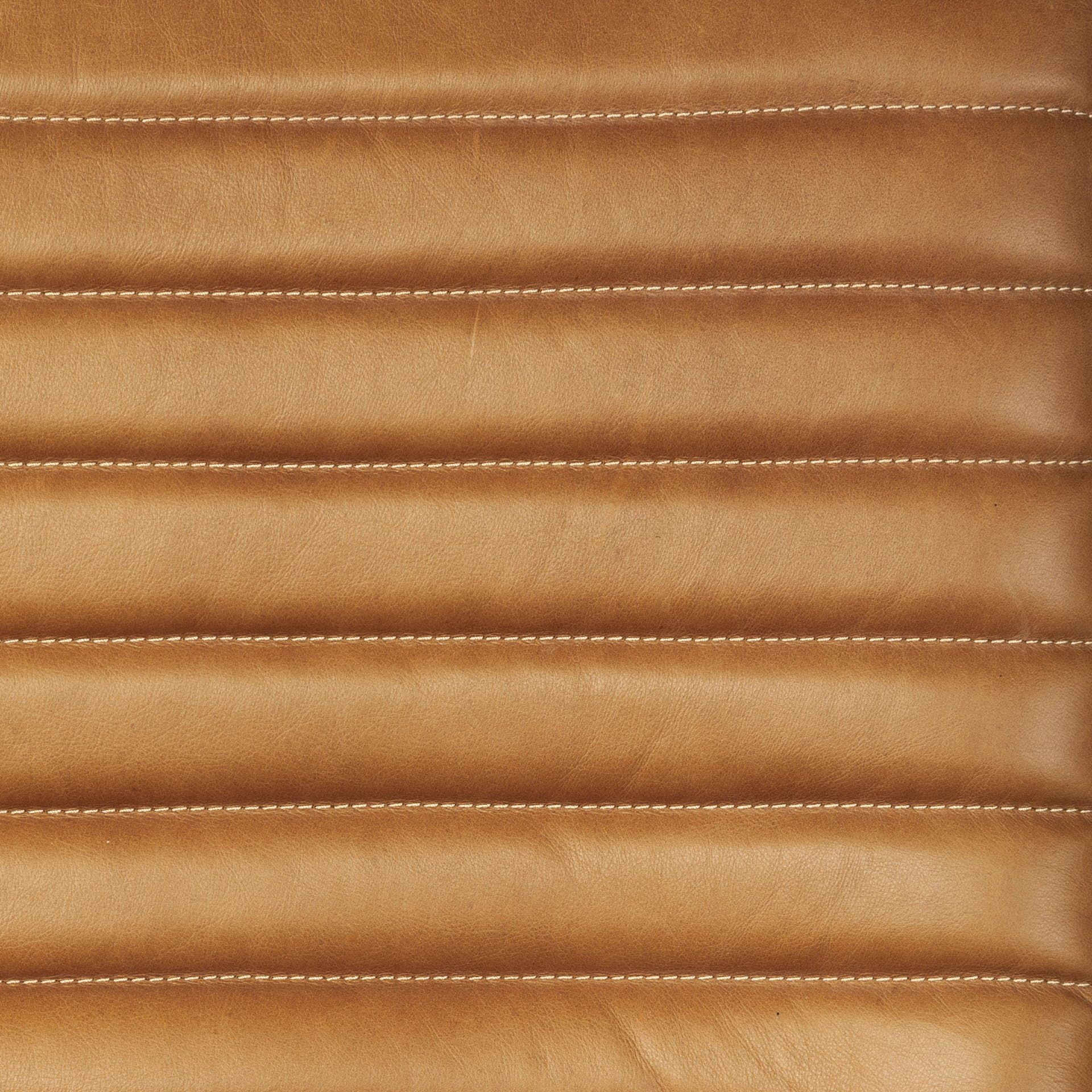 Grosjean Brown Leather Wrap Metal Frame Accent Chair — product photograph