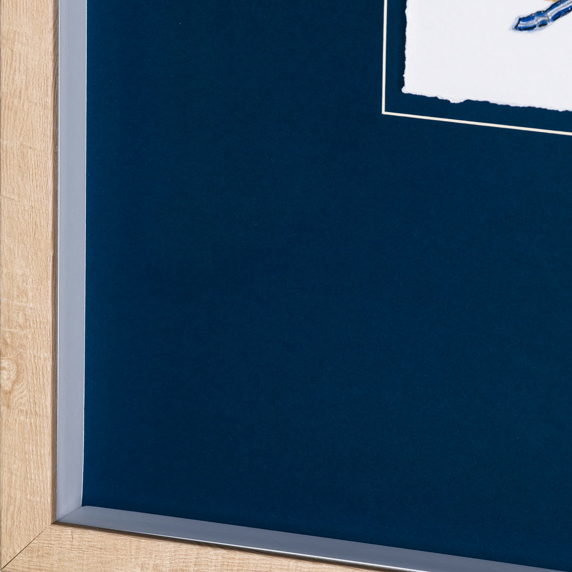 Lifejacket II by Mercana Studio a Hand Embellished Textured Framed Art Print Matted under Glass — product photograph
