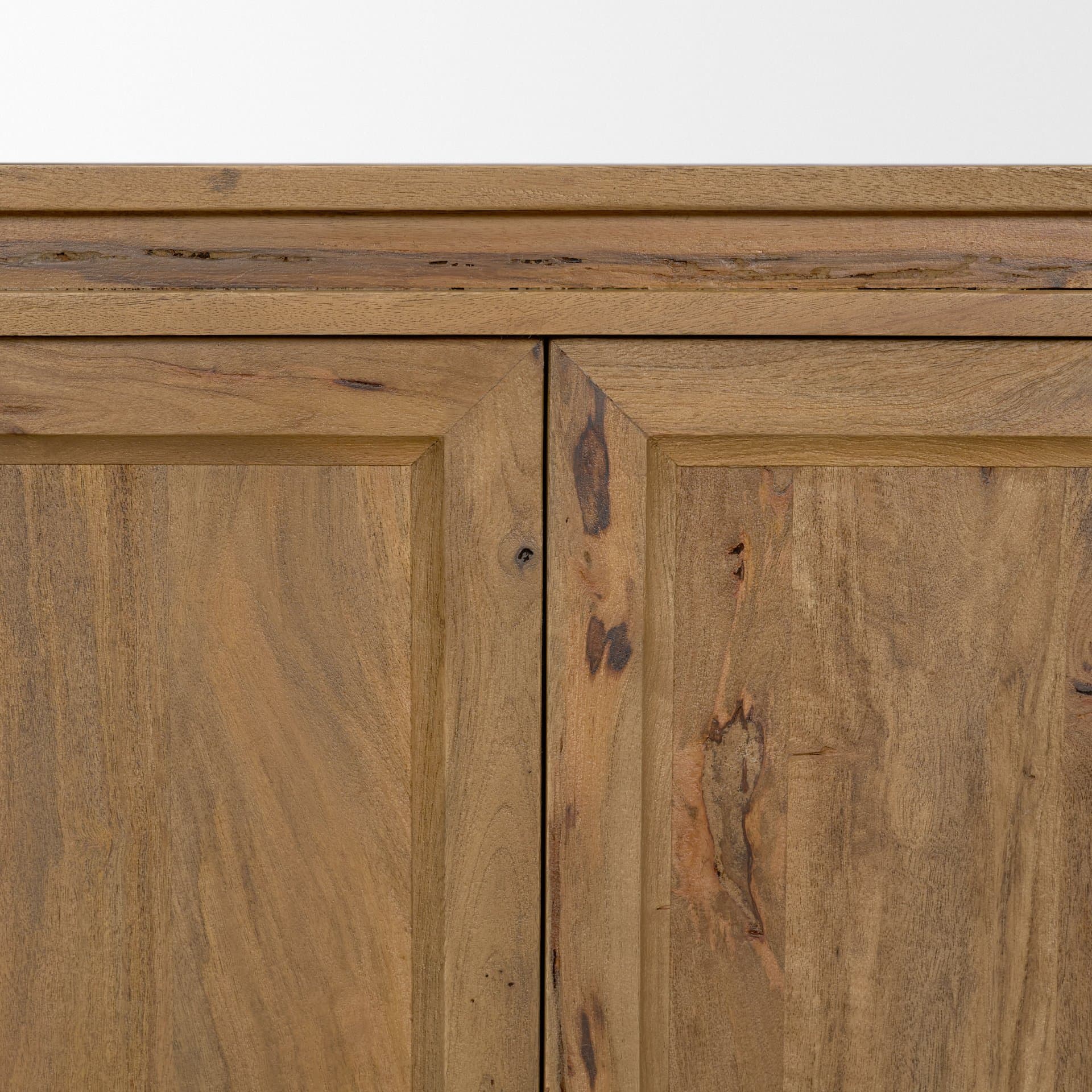 Notts Brown Wood 4-Door Closed Sideboard — product photograph