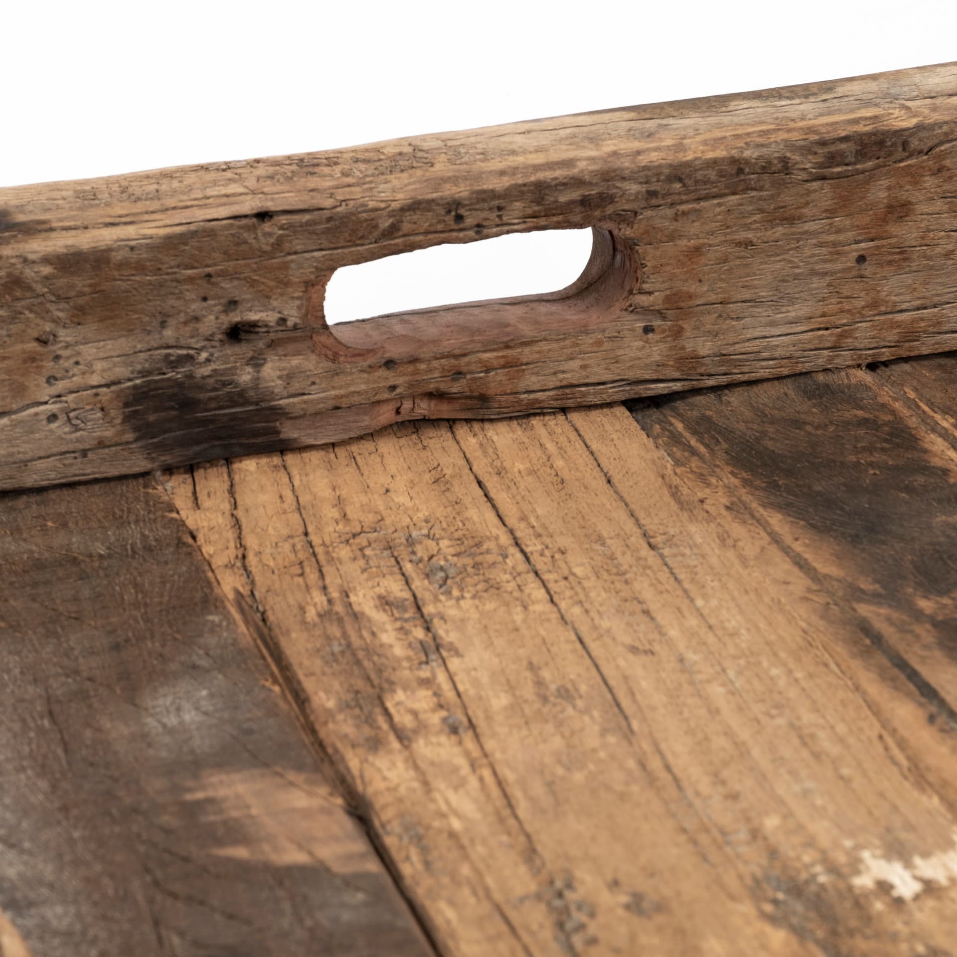 Carson (Large) 30L x 30W Brown Reclaimed Wood Tray — product photograph