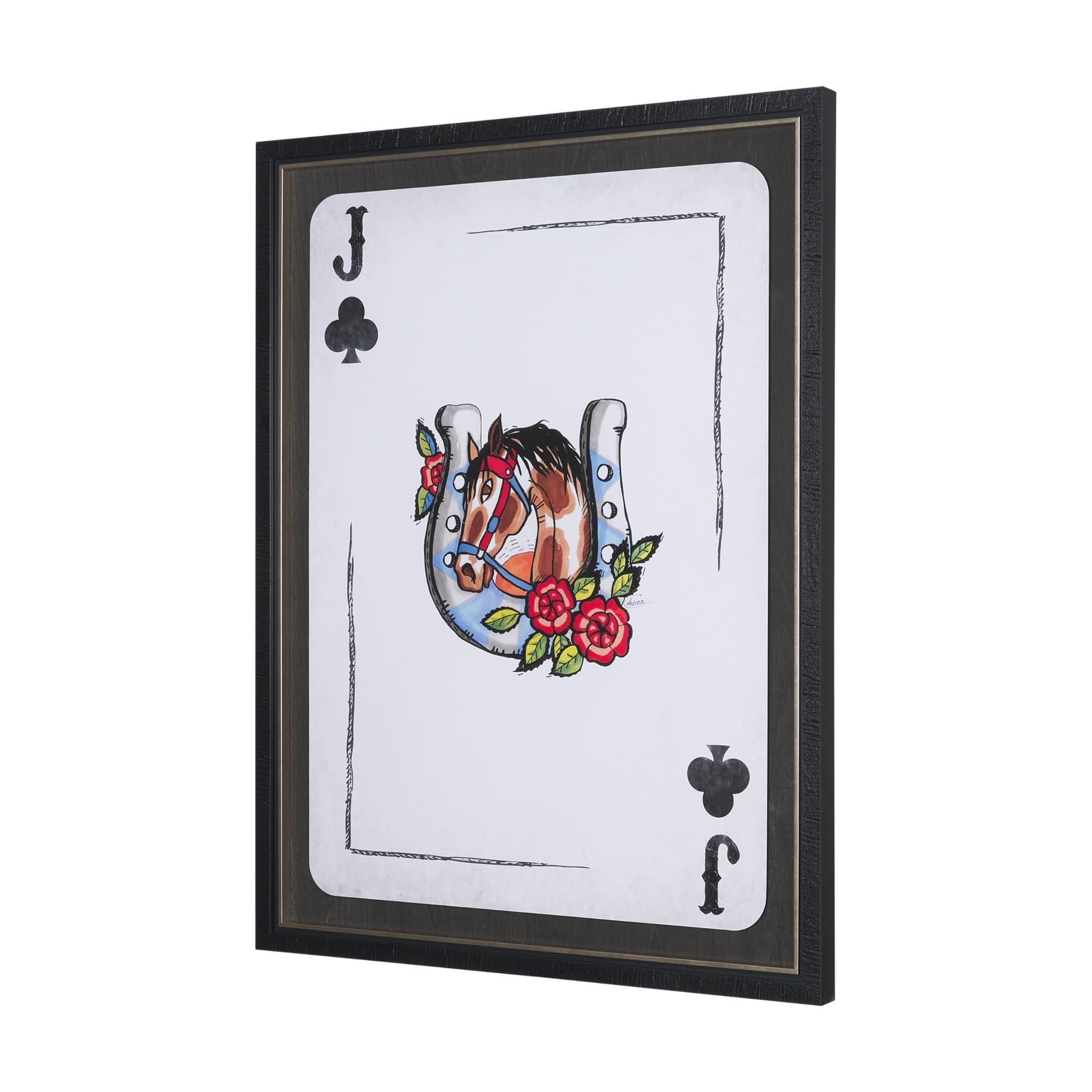 Wild West III by Mercana Studio Hand-Embellished Framed Artwork Matted under Glass — product photograph