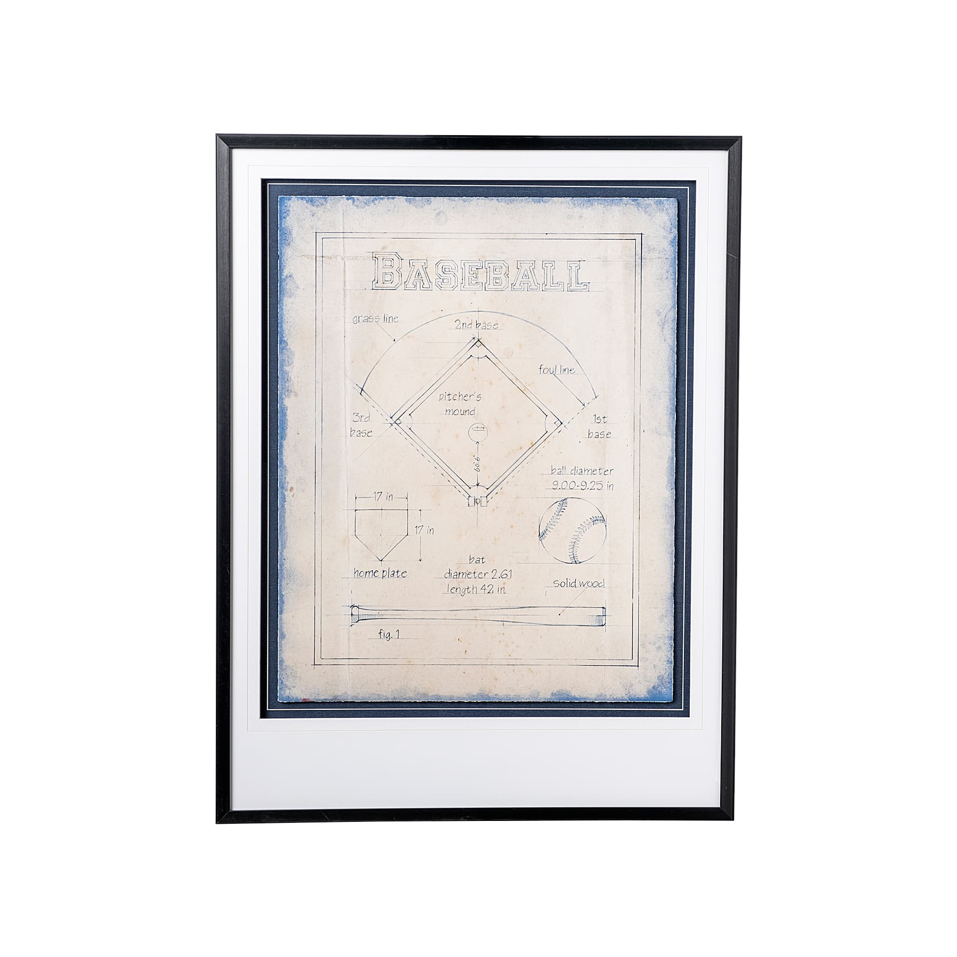 All About the Game I by Ethan Harper a Framed Art Print Matted under Glass — product photograph
