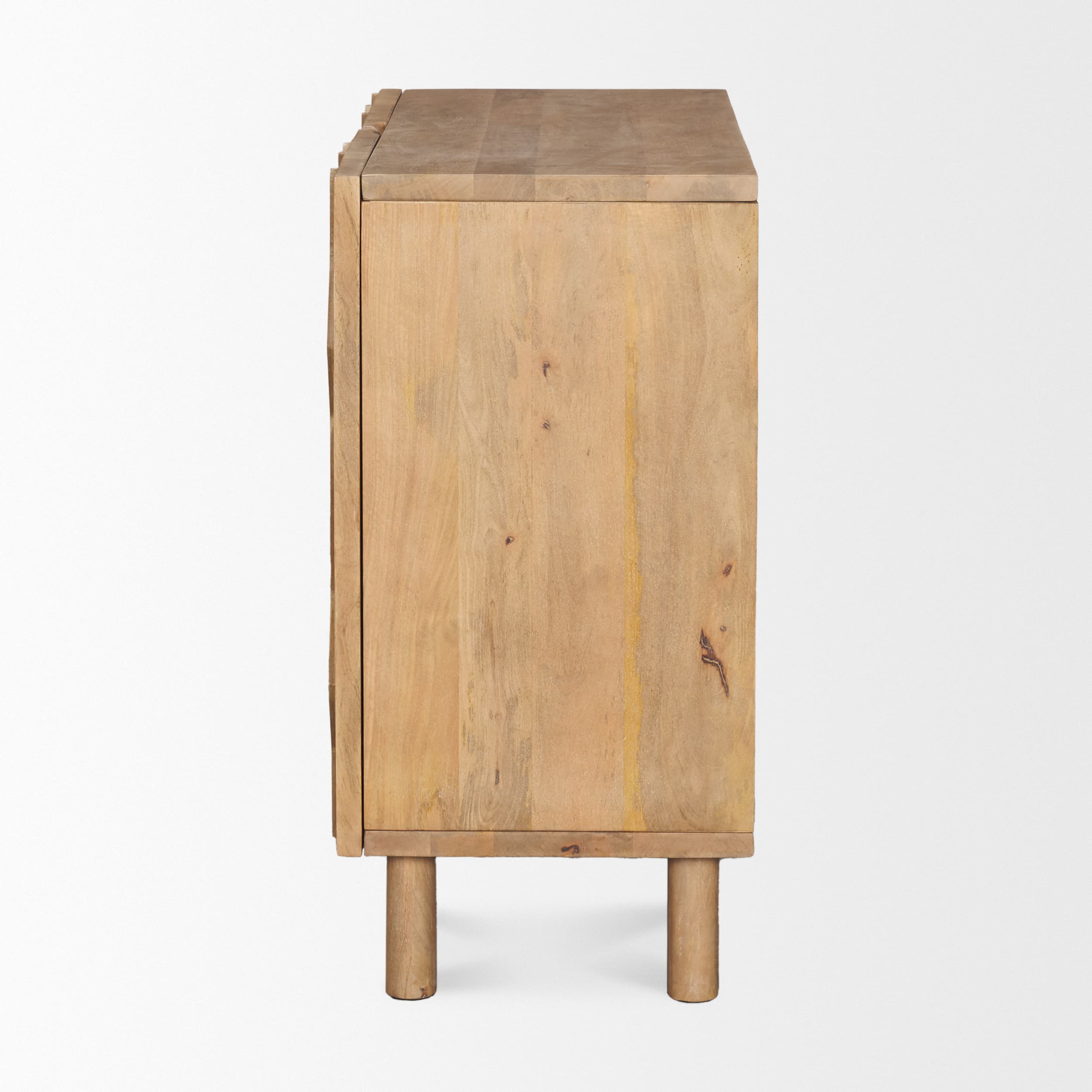 Heera Light Brown Diamond Motif w/ Shelf Accent Cabinet — product photograph