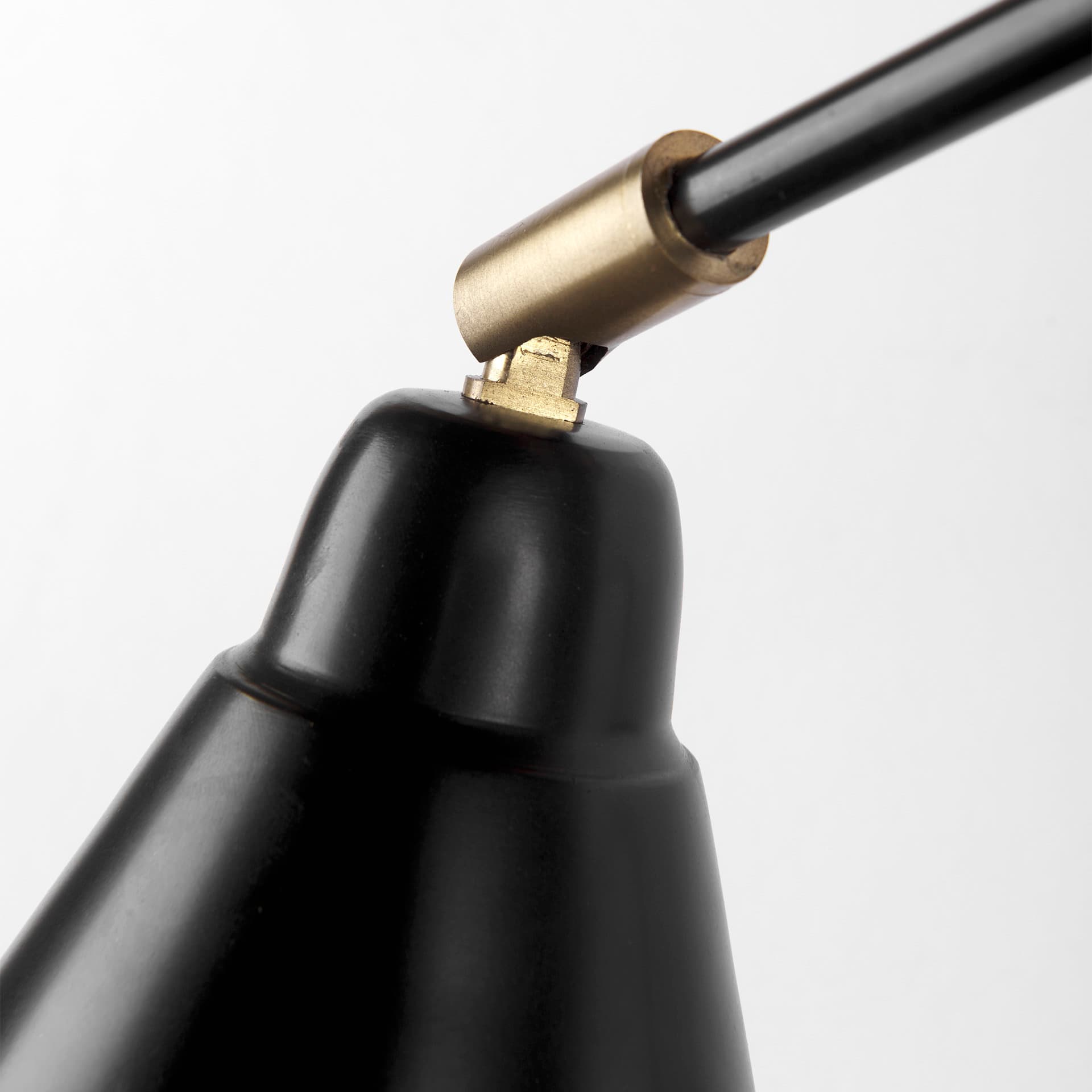 Cobalt 6L x 32W Black Metal Cone Shaped Swivel Wall Sconce — product photograph