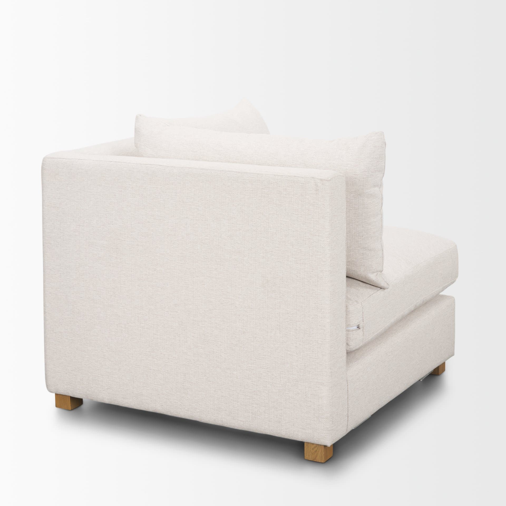 Halston Corner Sectional Piece Oatmeal Performance Fabric — product photograph