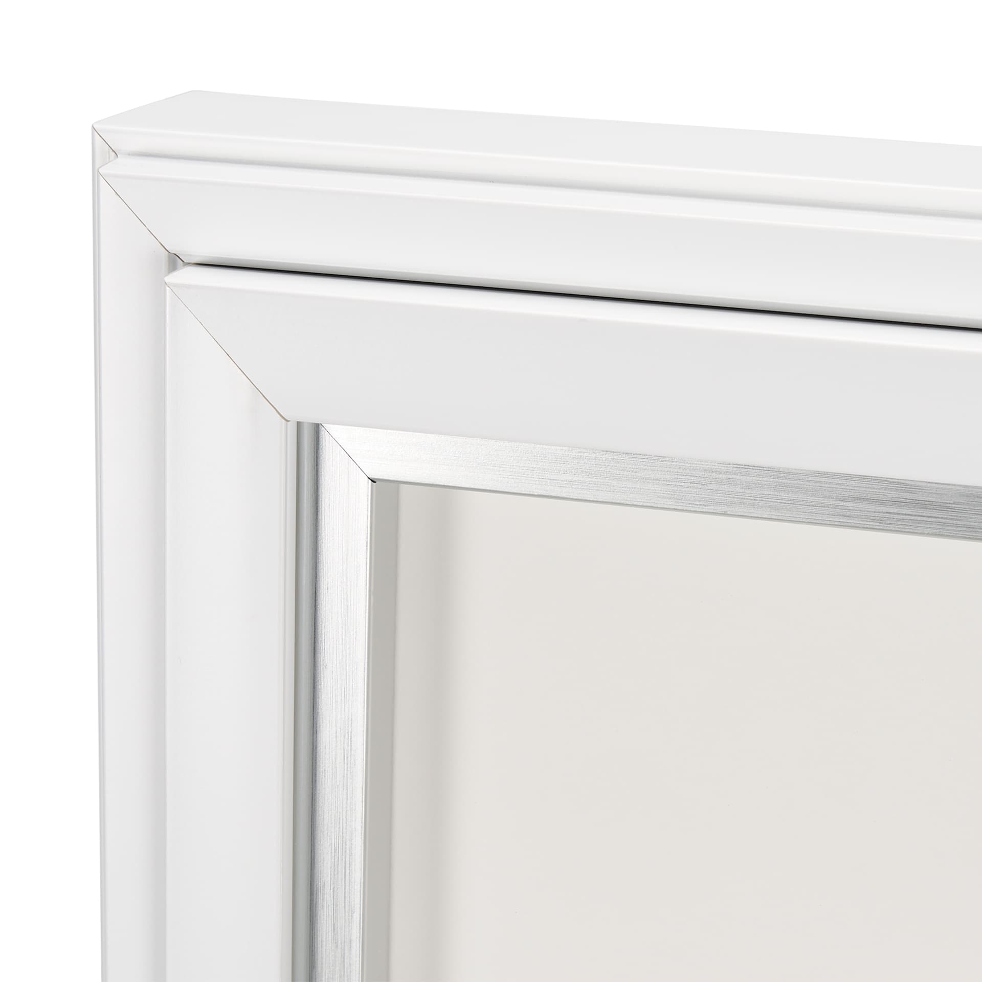 Random Lines White by Studio M a handmade Original Framed Artwork under Glass — product photograph