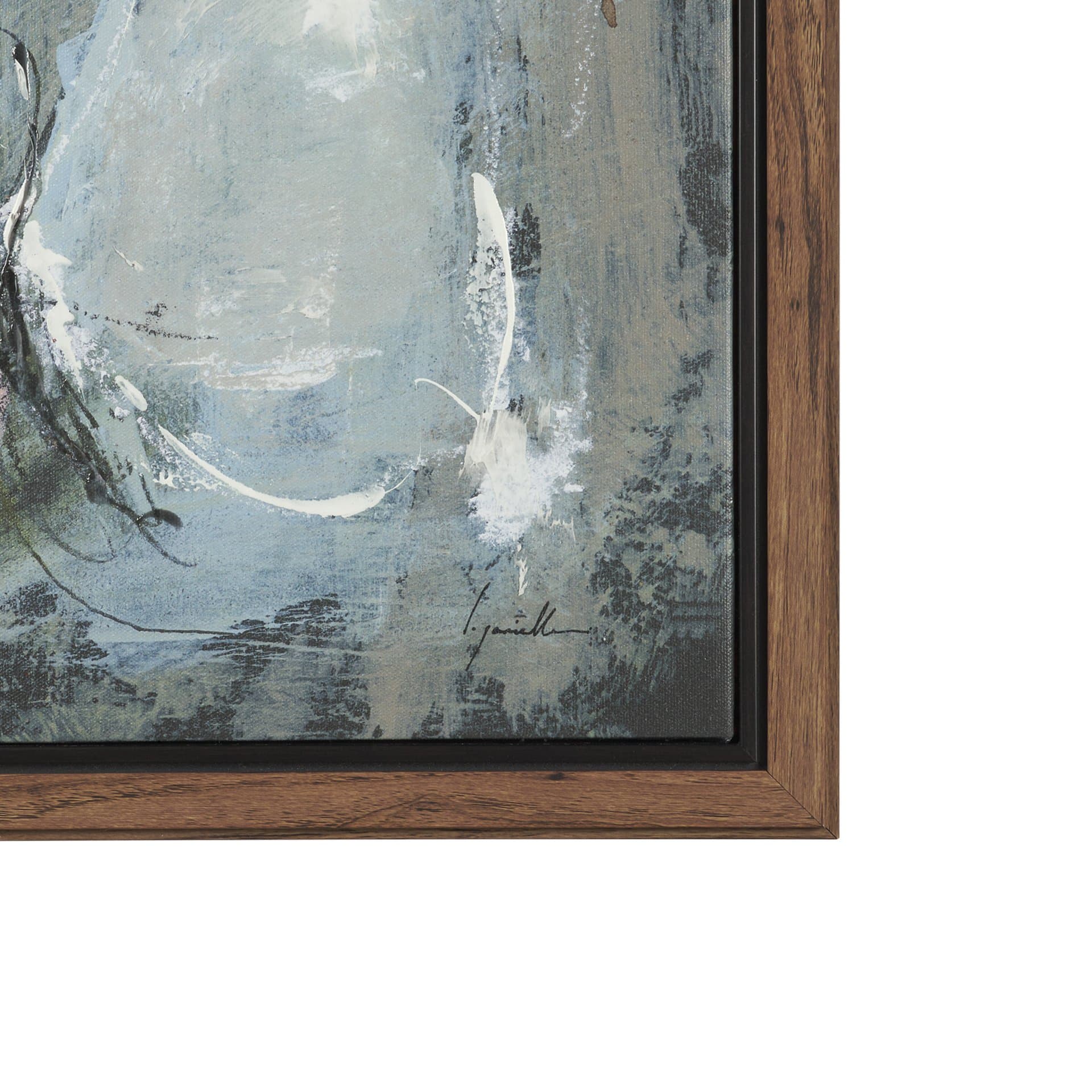 Posies I by Mercana Studio Hand-Embellished Textured Framed Canvas Artwork — product photograph