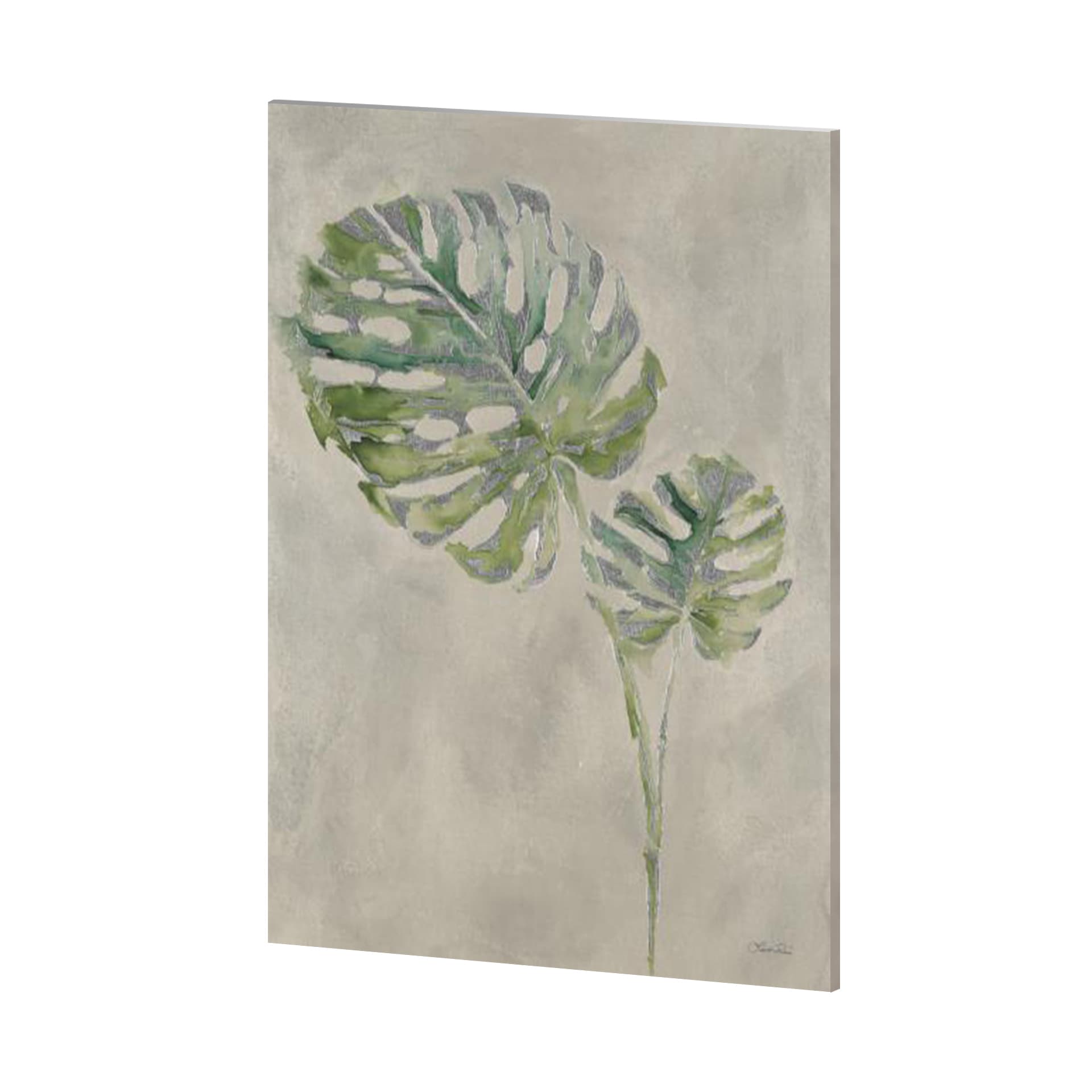 Fresh Unfolds III by Mercana Studio a Hand Embellished Textured Canvas — product photograph