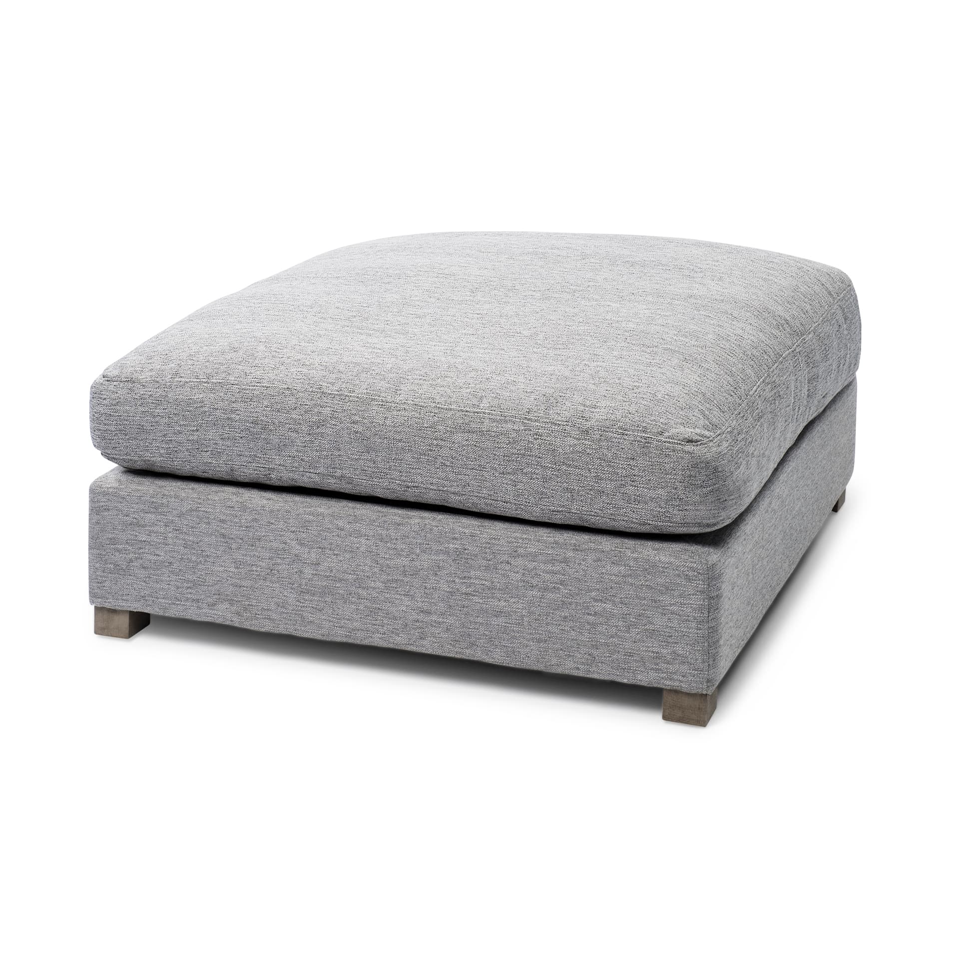 Valence 38.6L x 38.6W x 17.7H Castlerock Gray Full Size Ottoman Sectional Piece — product photograph