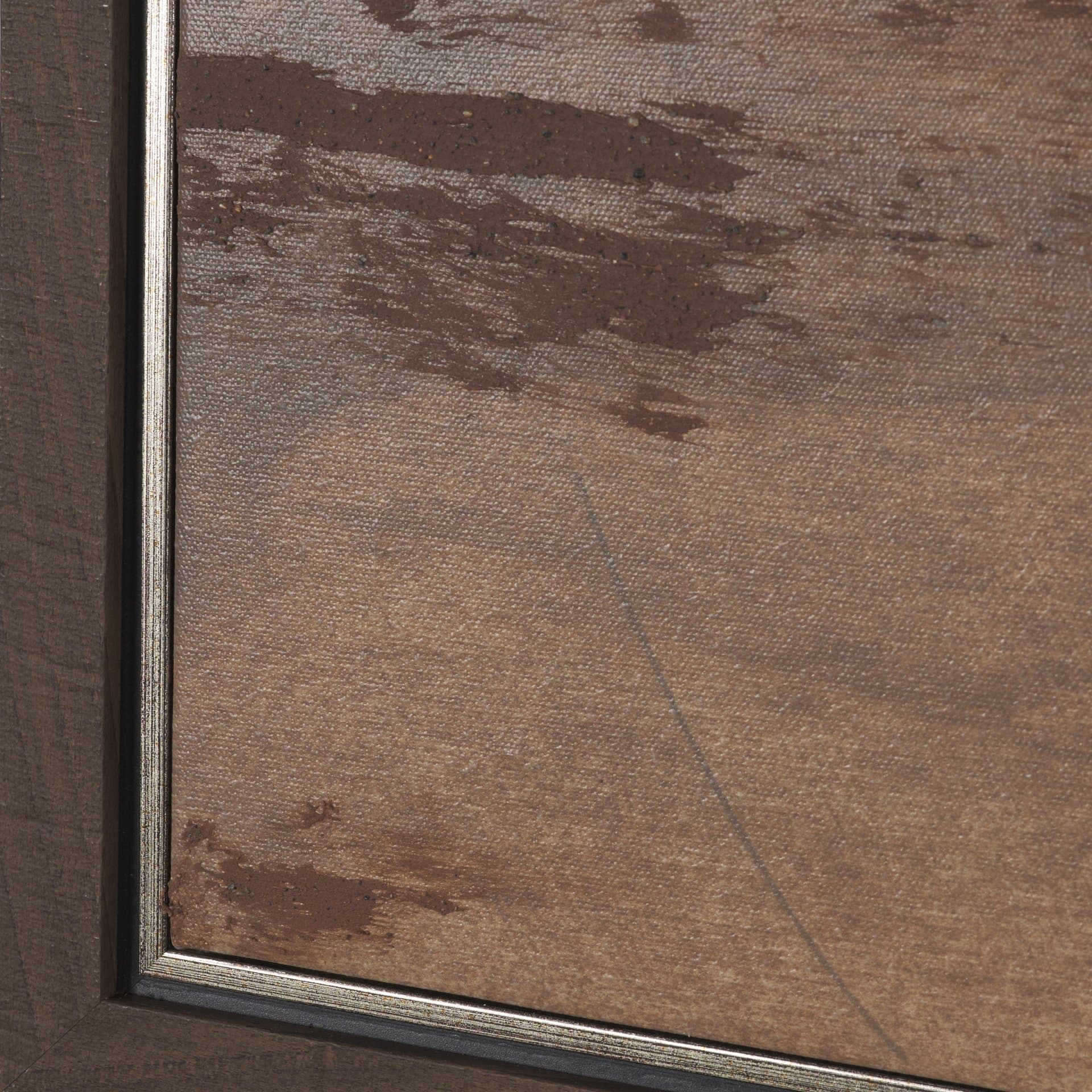 Cocoa by Mercana Studio a Hand Embellished Textured Framed Canvas — product photograph