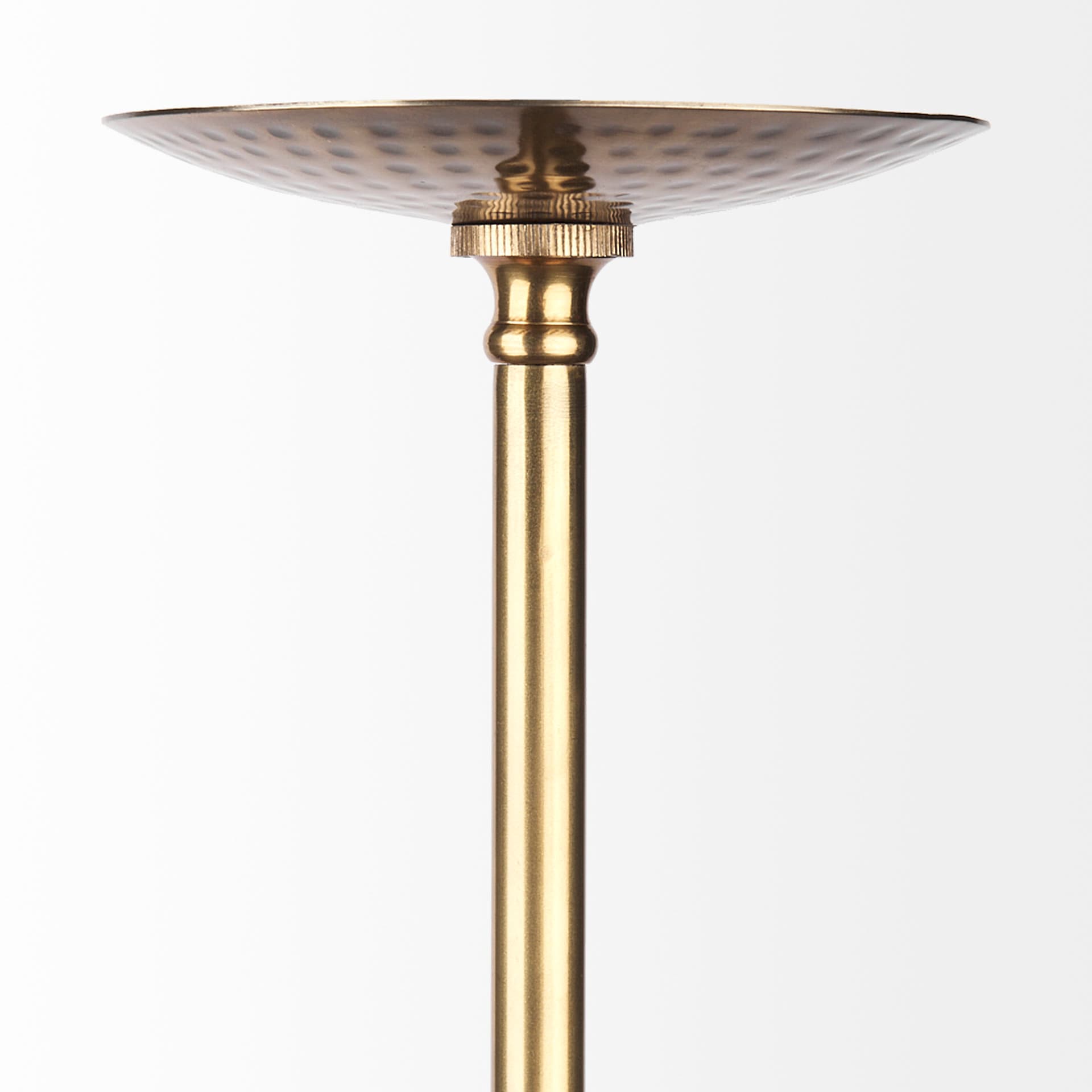 Garnet 13L x 13W Gold Hammered Metal Pendant Light — product photograph
