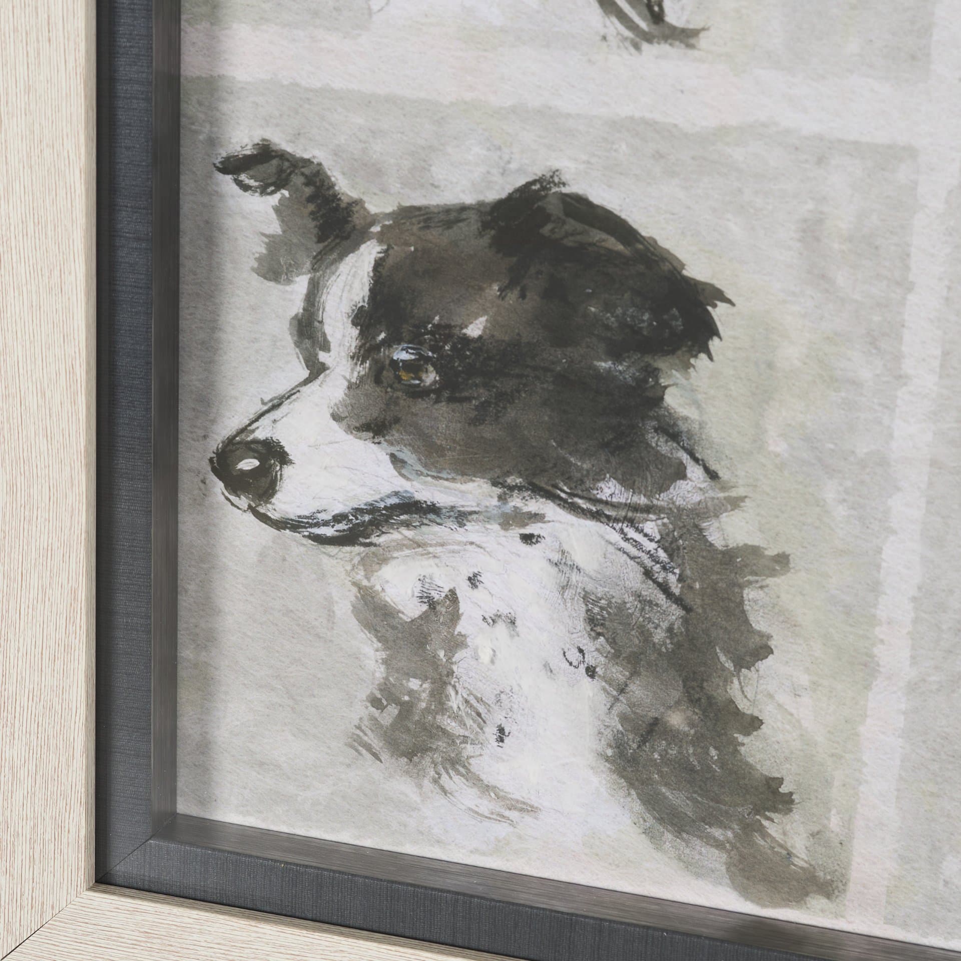 A Dogs Many Faces by Mercana Studio Hand-Embellished Framed Artwork Matted under Glass — product photograph