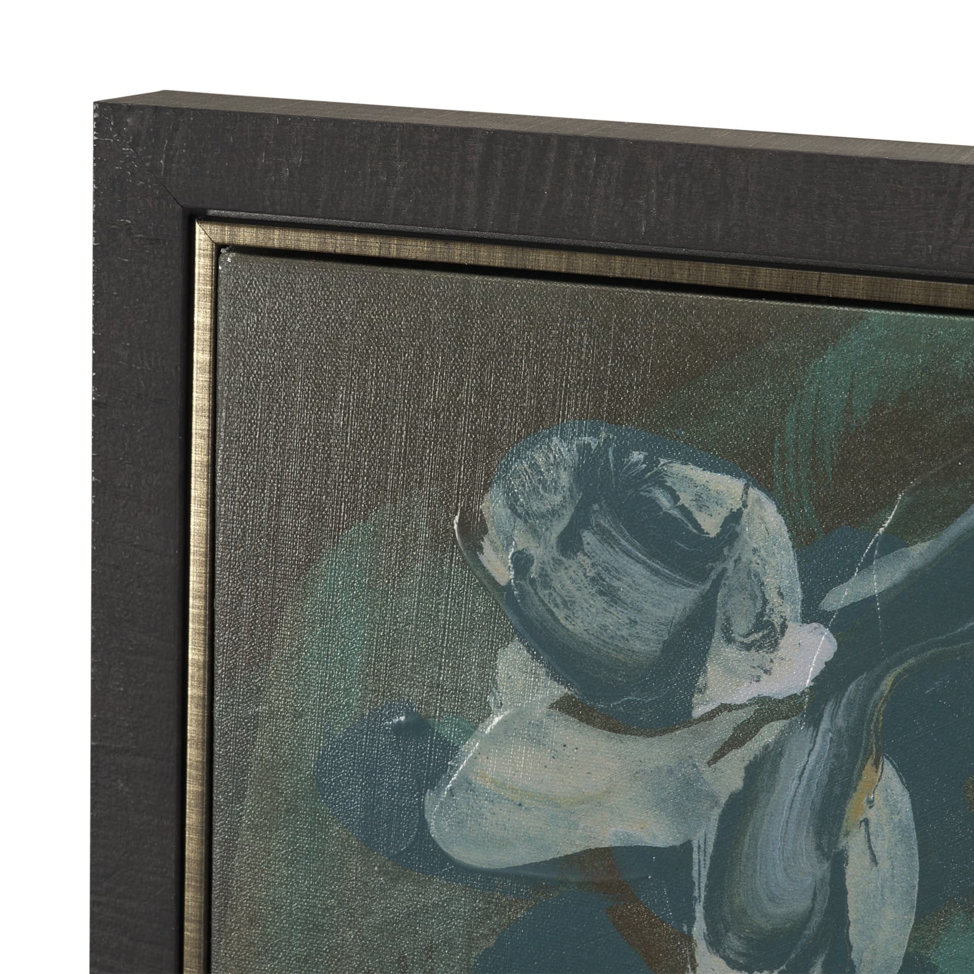 Graphite Sensation I by Mercana Studio a Hand Embellished Textured Framed Canvas — product photograph
