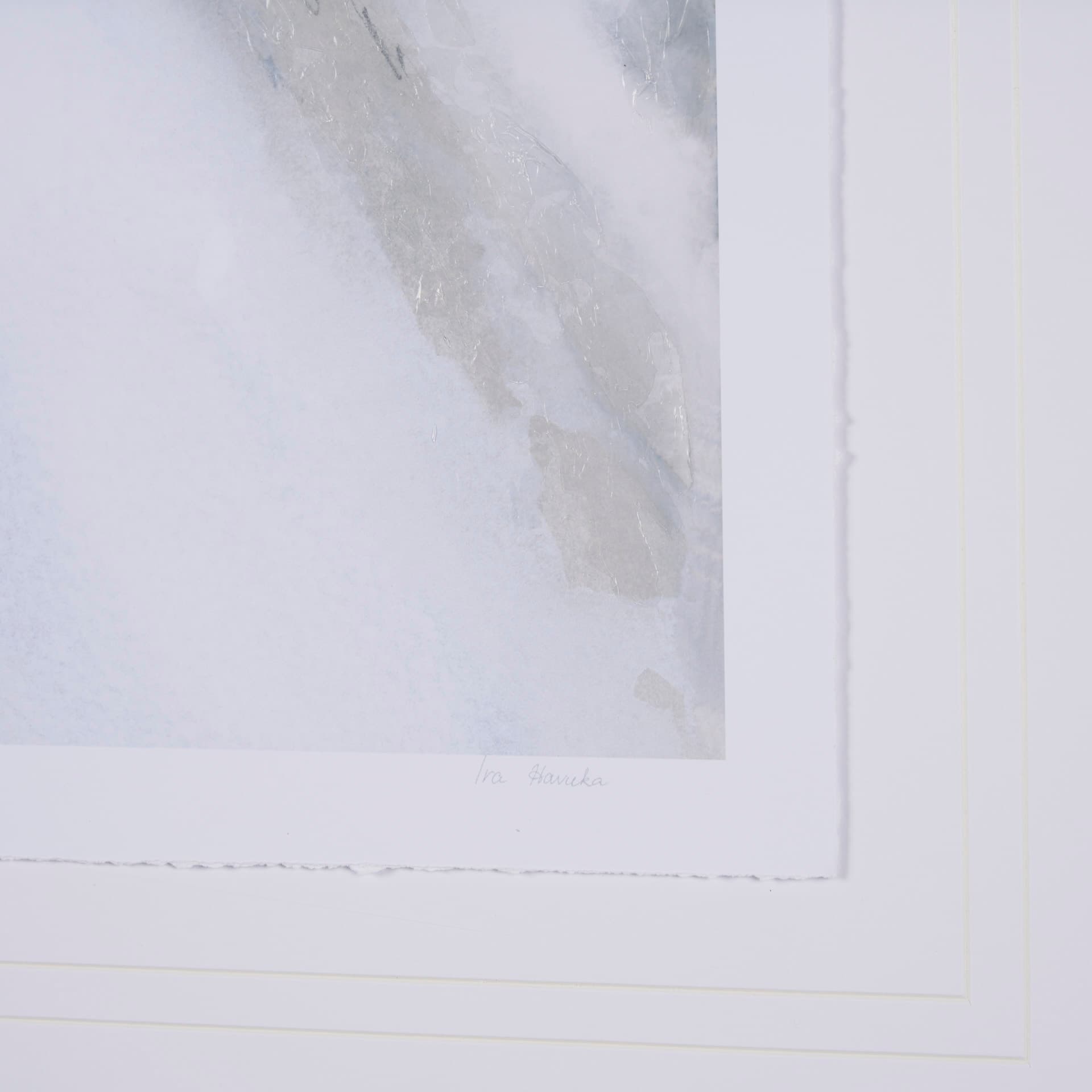 Retreating Tide II by Ira Havuka a Hand Embellished Framed Art Print Matted under Glass — product photograph