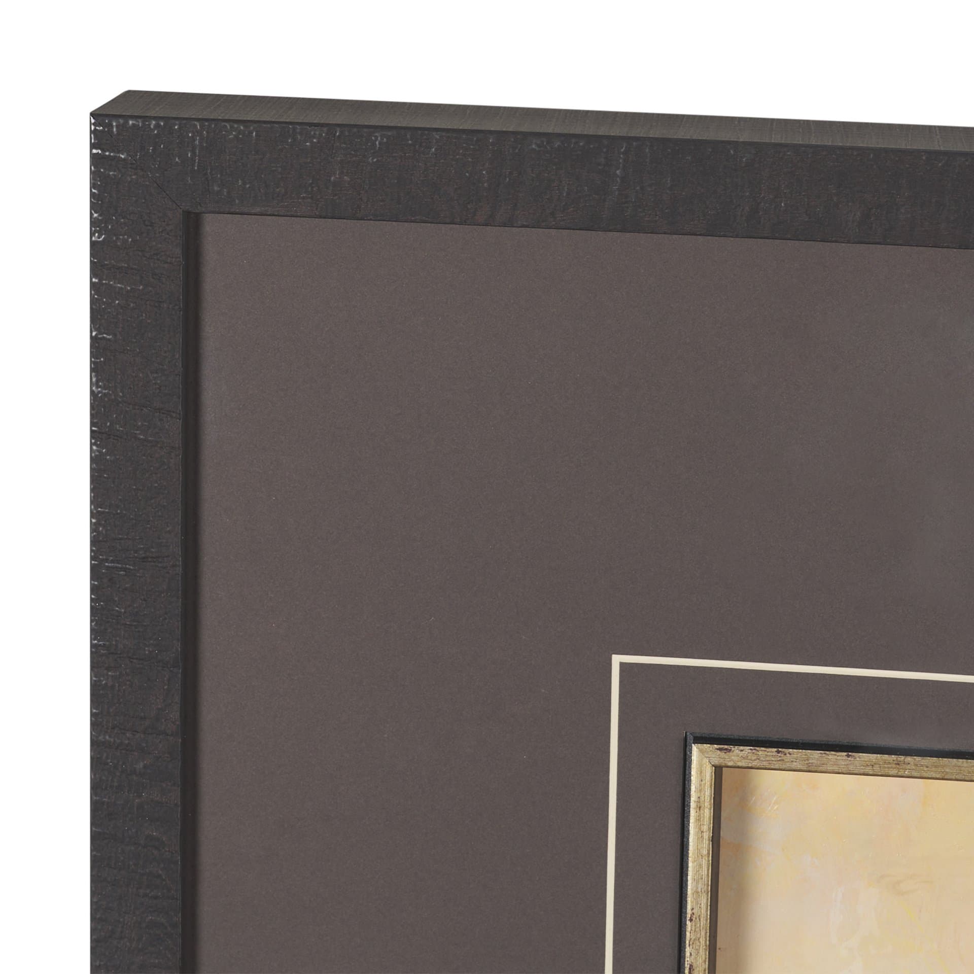 Horizon's Glow by Mercana Studio Hand-Embellished Textured Framed Artwork Matted under Glass — product photograph