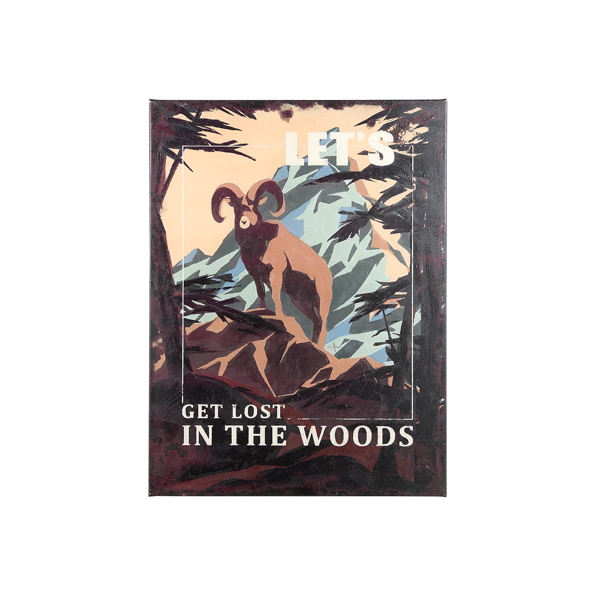 The Call of the Wild II by Mercana Studio a Hand Embellished Textured Canvas — product photograph