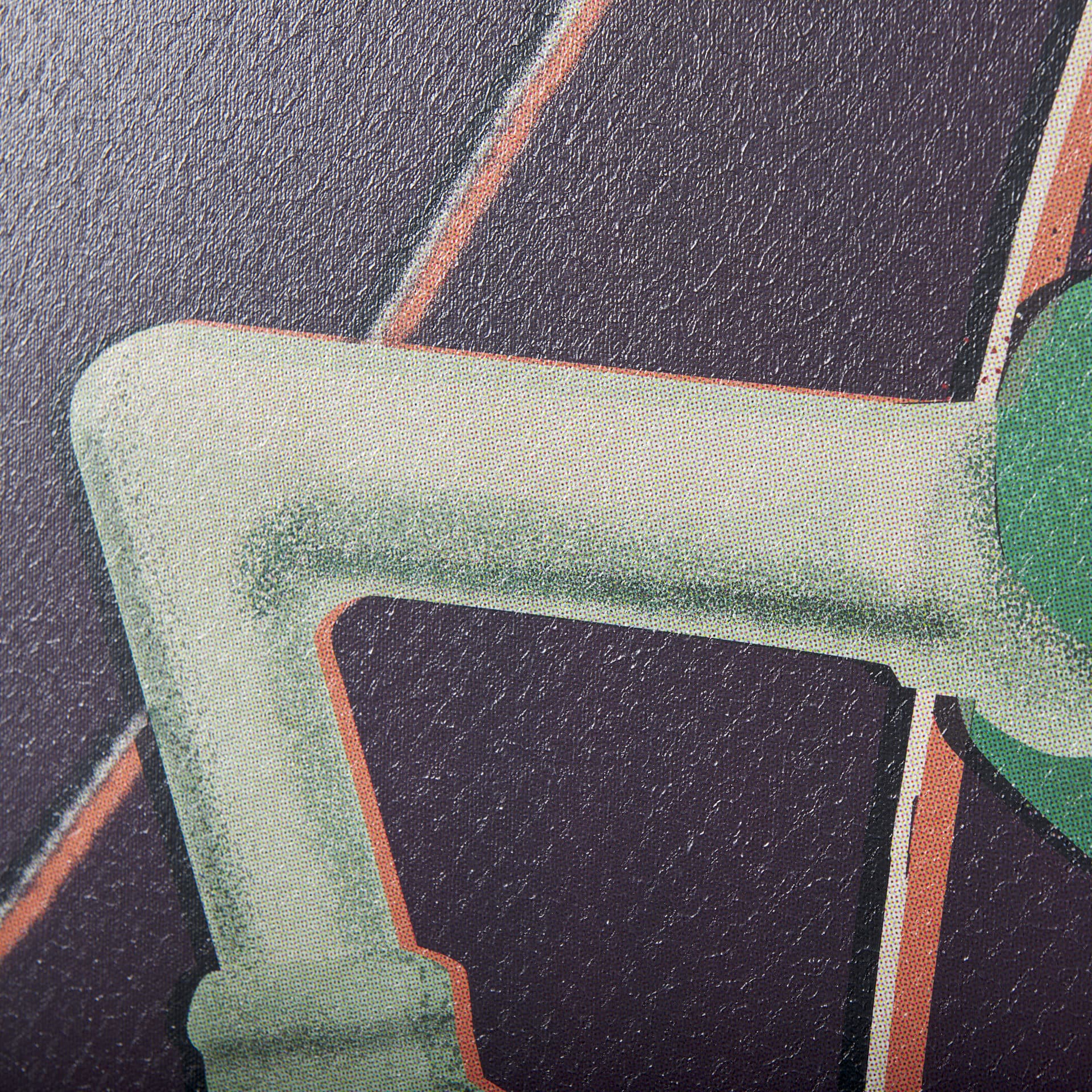 Bike Handle Purple by Alarm a Hand Embellished Textured Canvas — product photograph