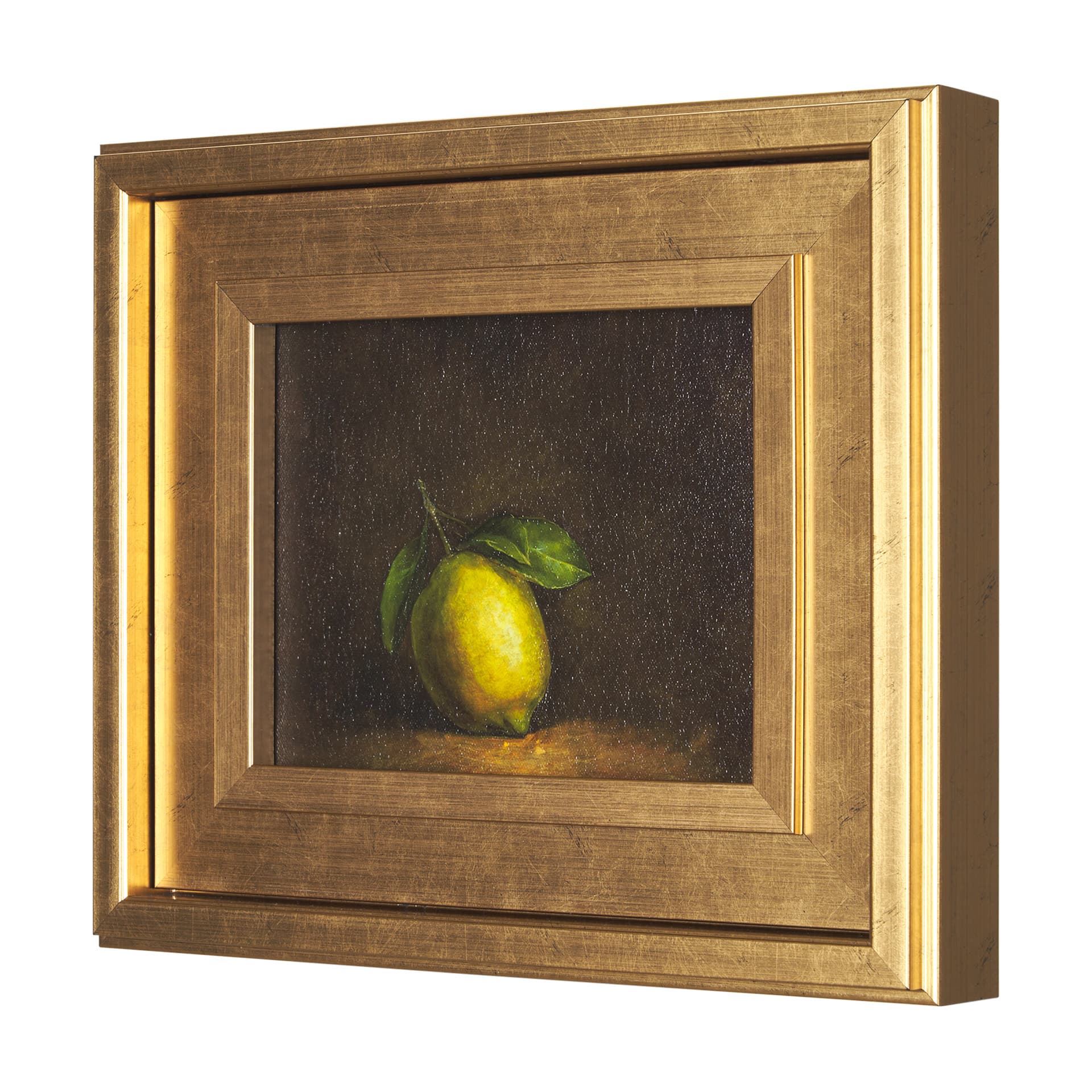 Lonely Lime by Mercana Studio a Hand Embellished Framed Art Print — product photograph