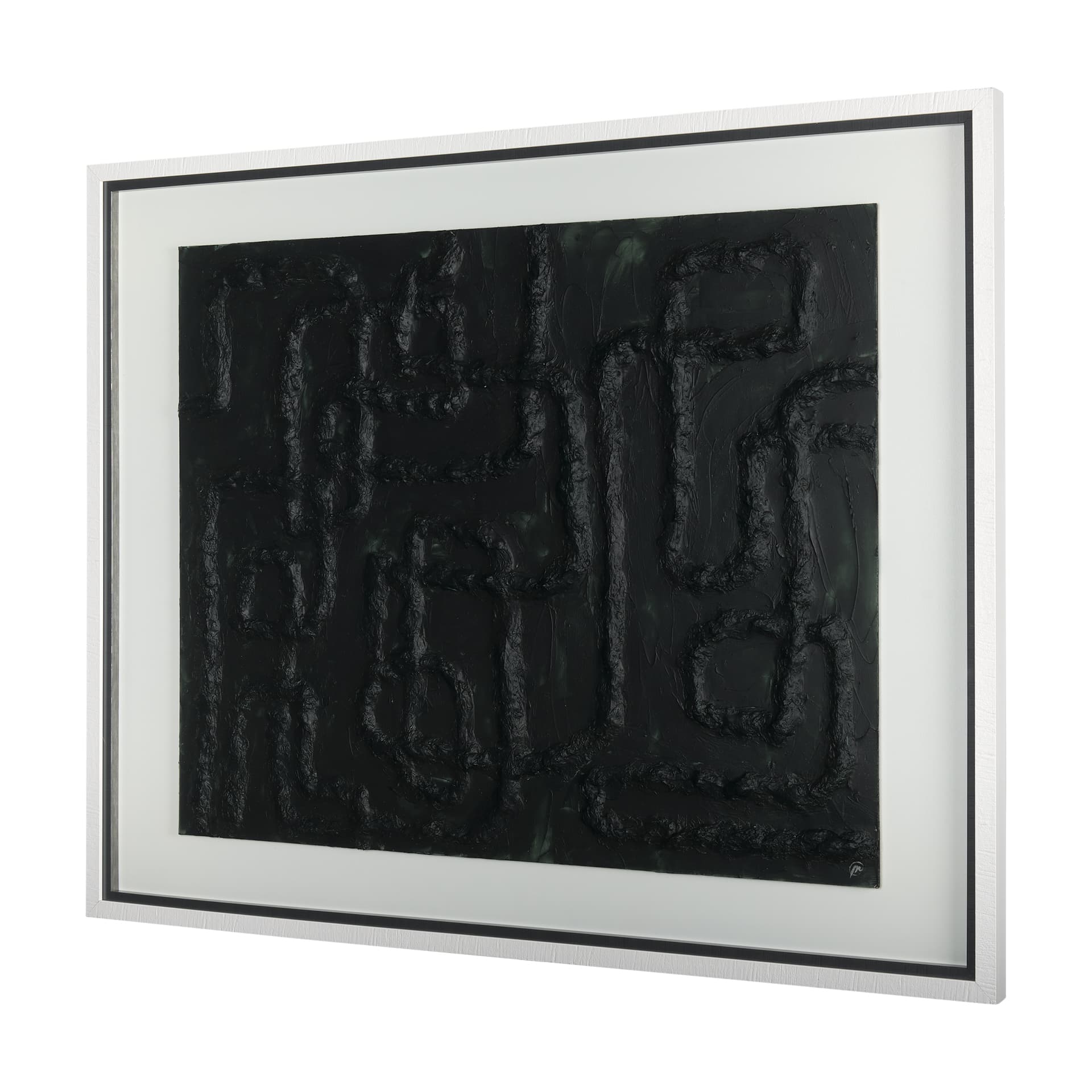 Tangled I by Studio M a handmade Original Framed Artwork under Glass — product photograph