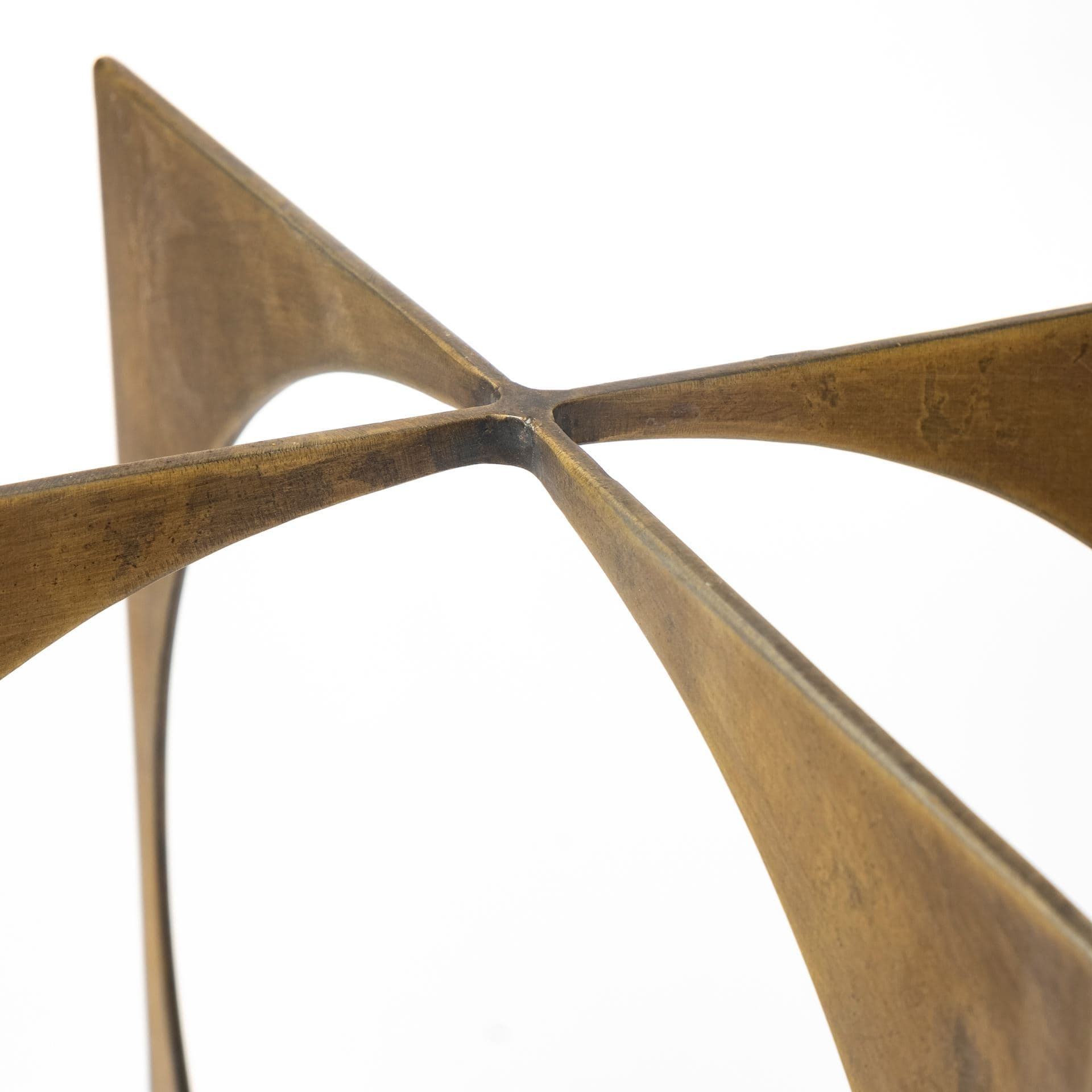 Lima II (Large) 10L x 10W Gold Geometric Decorative Object — product photograph