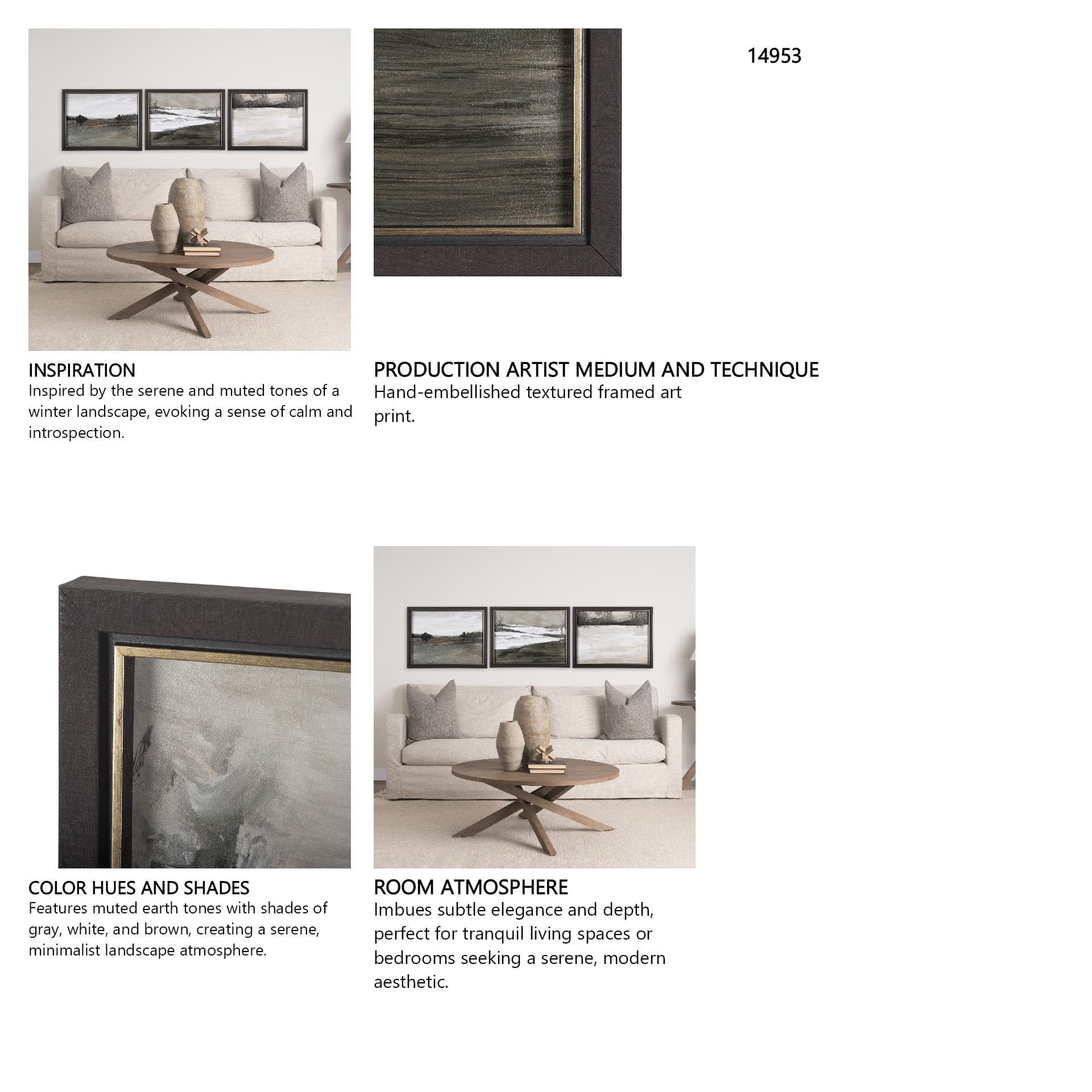 Rainy Day Inspiration II by Mercana Studio a Hand Embellished Textured Framed Art Print — in a styled room