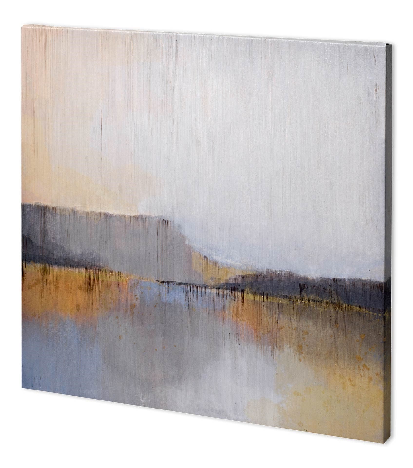 Grey Dunes I by Alison Jerry a Hand Embellished Textured Canvas — product photograph
